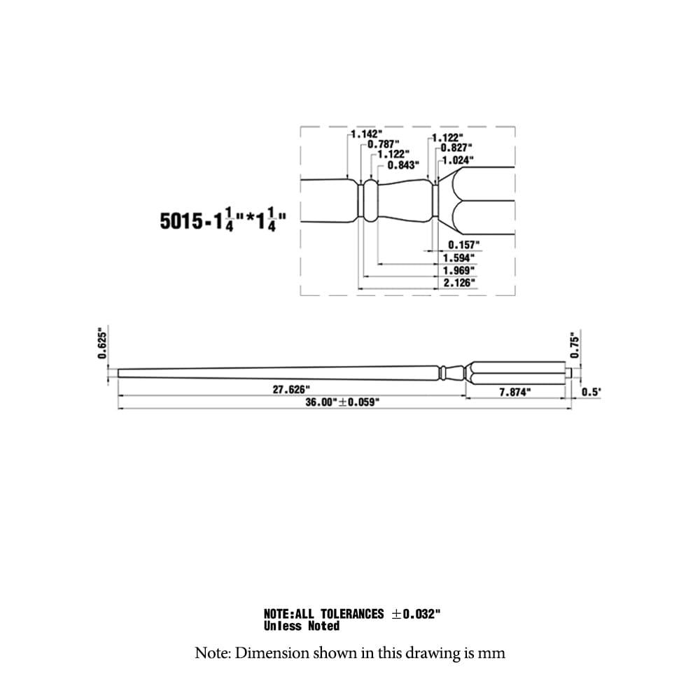 RELIABILT WG501536MAP Interior-Stairpart-Balusters - View #3