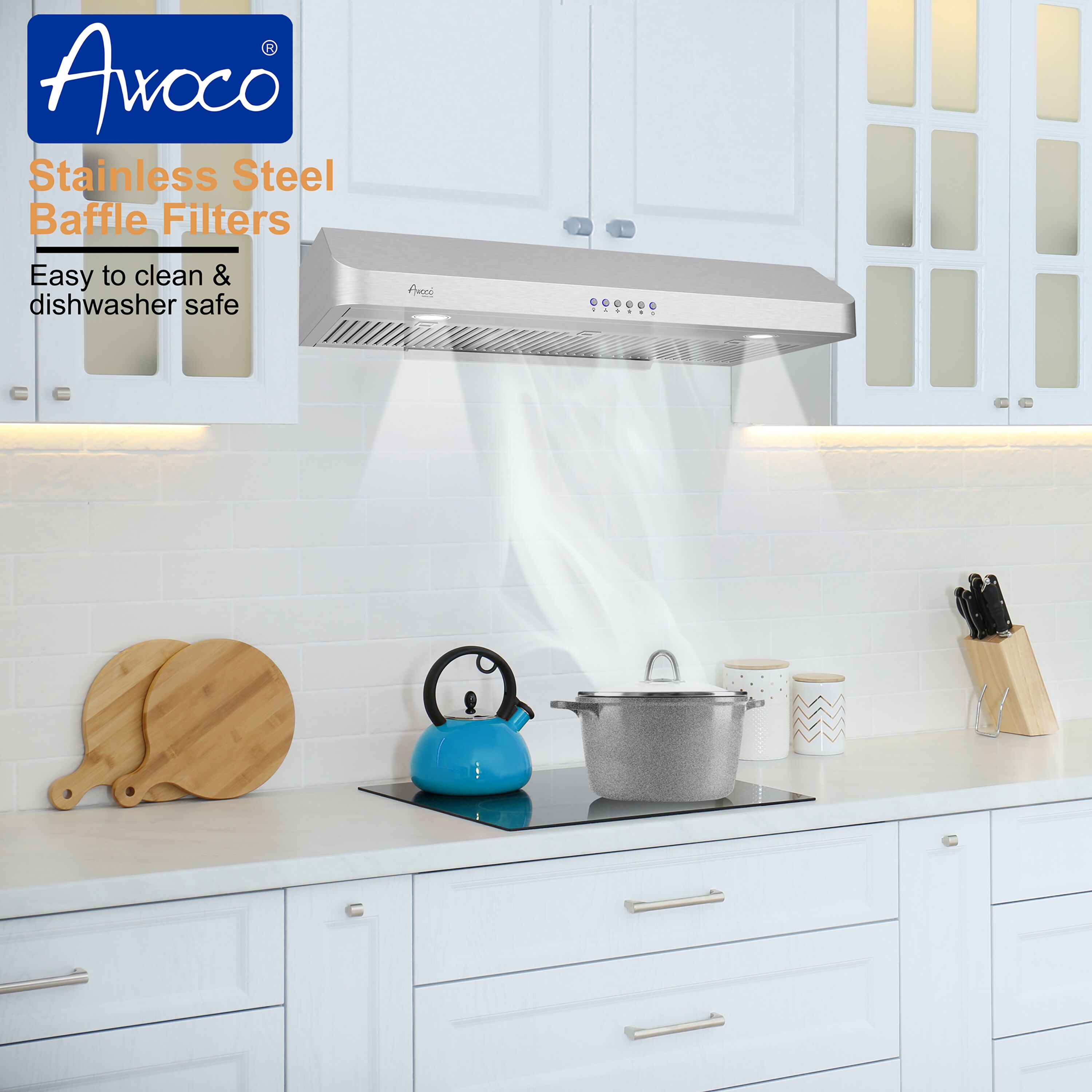 Awoco RH-R06-42 Undercabinet-Range-Hoods - View #6