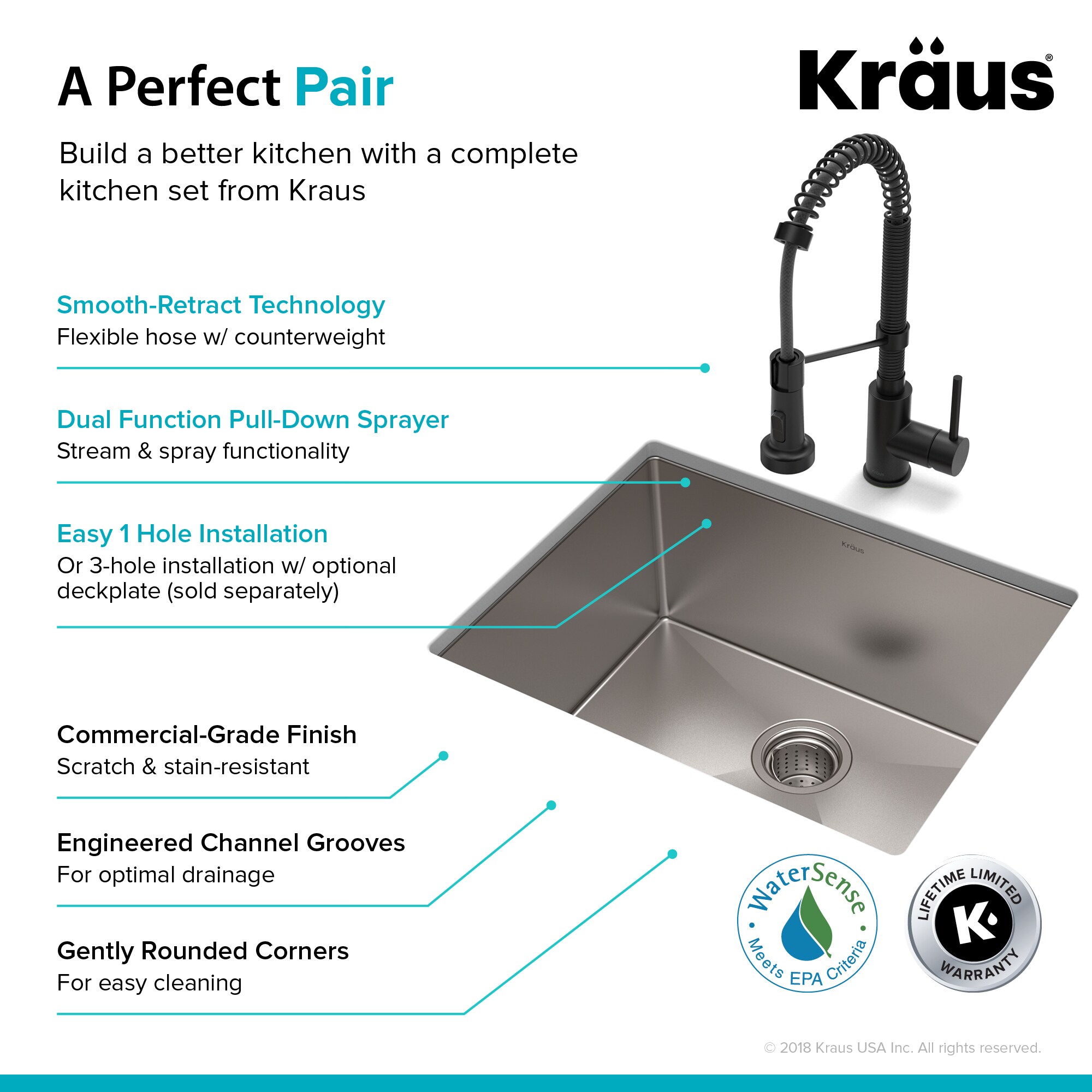 Kraus KHU101-23-1610-53MB Kitchen-Sinks - View #7