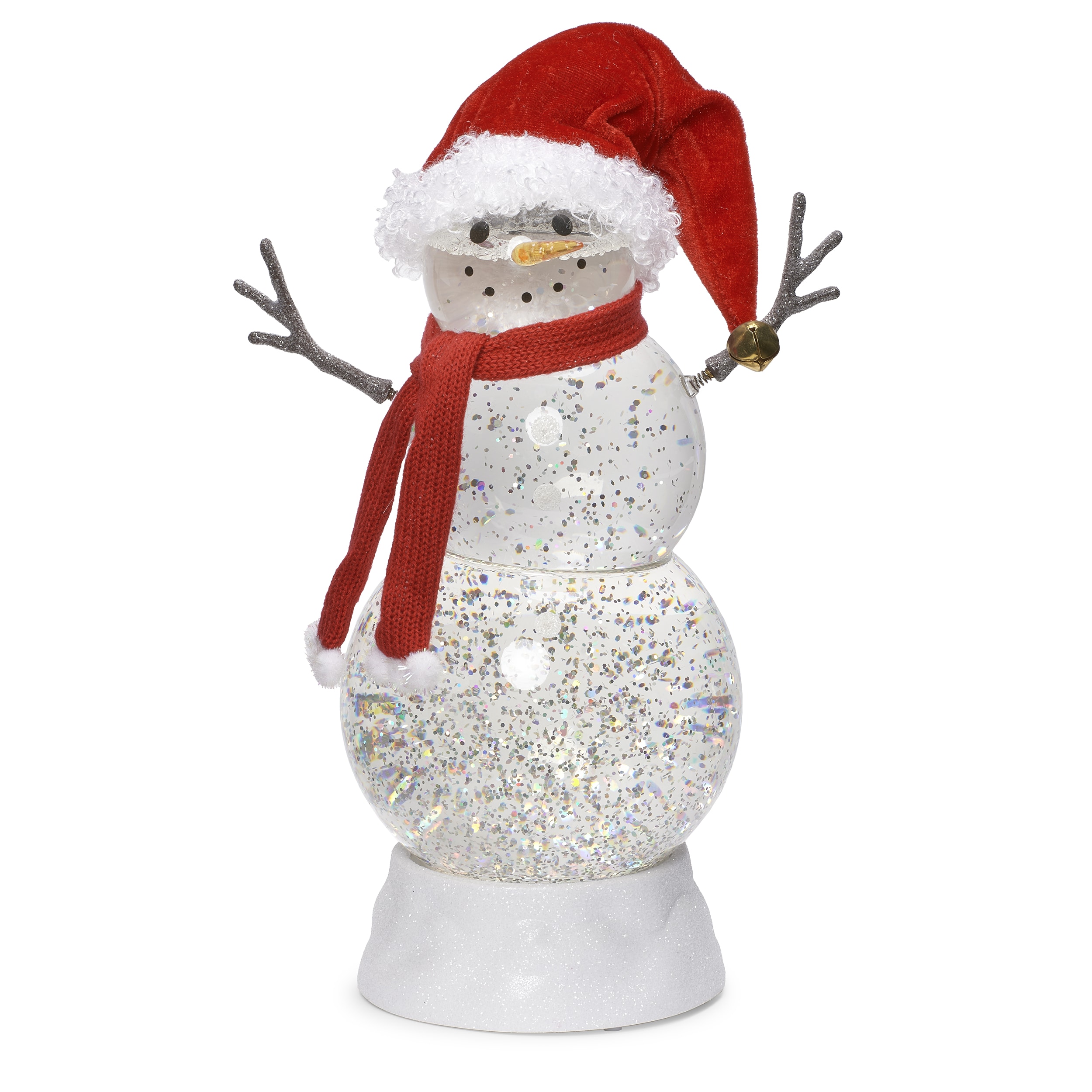 11.25" LED Lighted Snowman Christmas Snow Globe Centerpiece