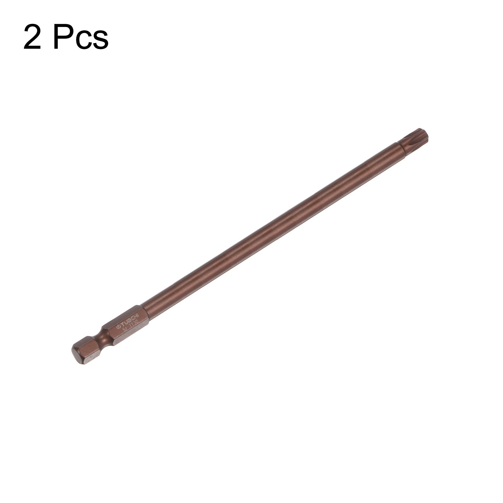 Harfington 2pcs T30 Torx Bit 1/4-Inch Hex Shank 6-Inch Length