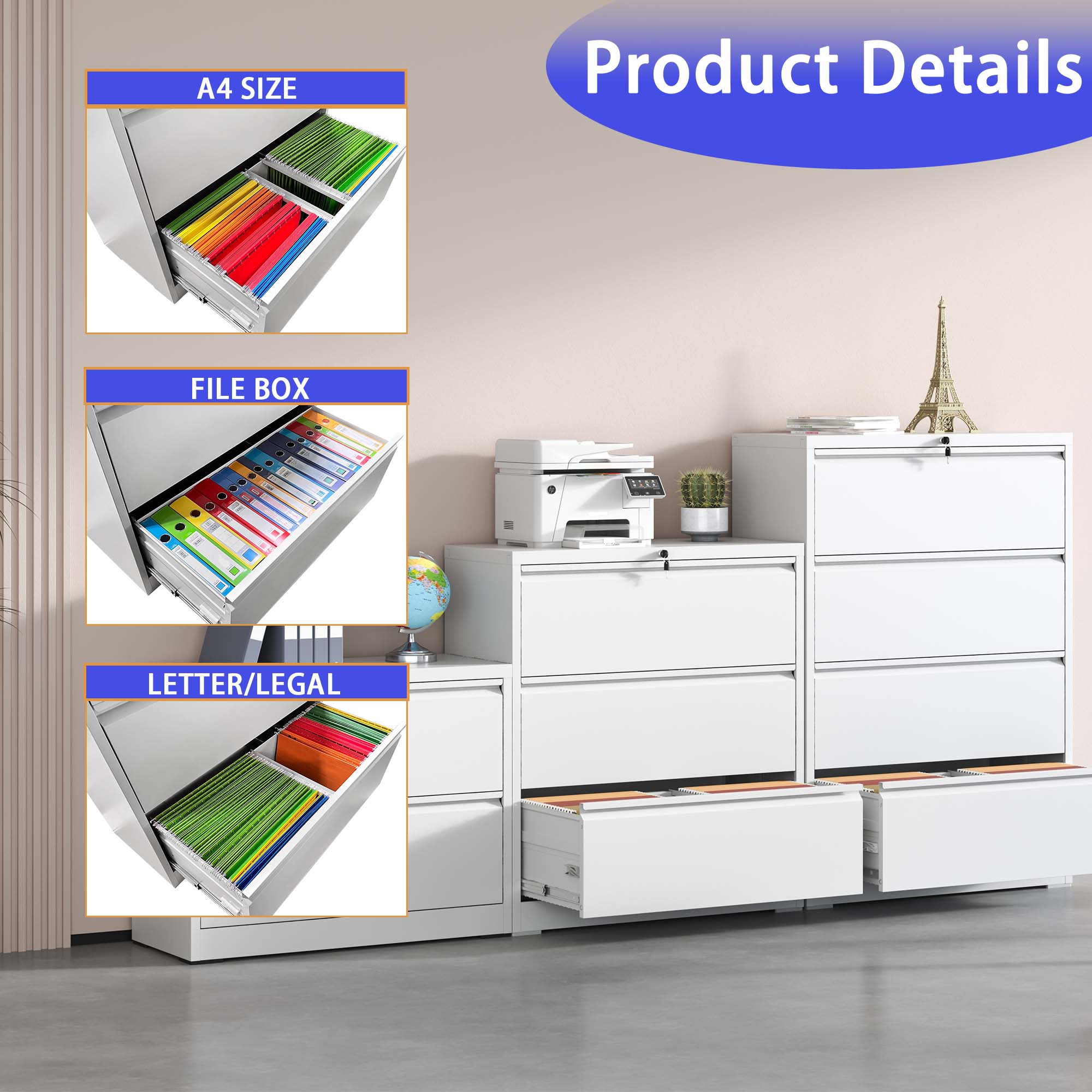 Kahomvis MAKE-QPO2-447 Storage-Cabinets - View #6