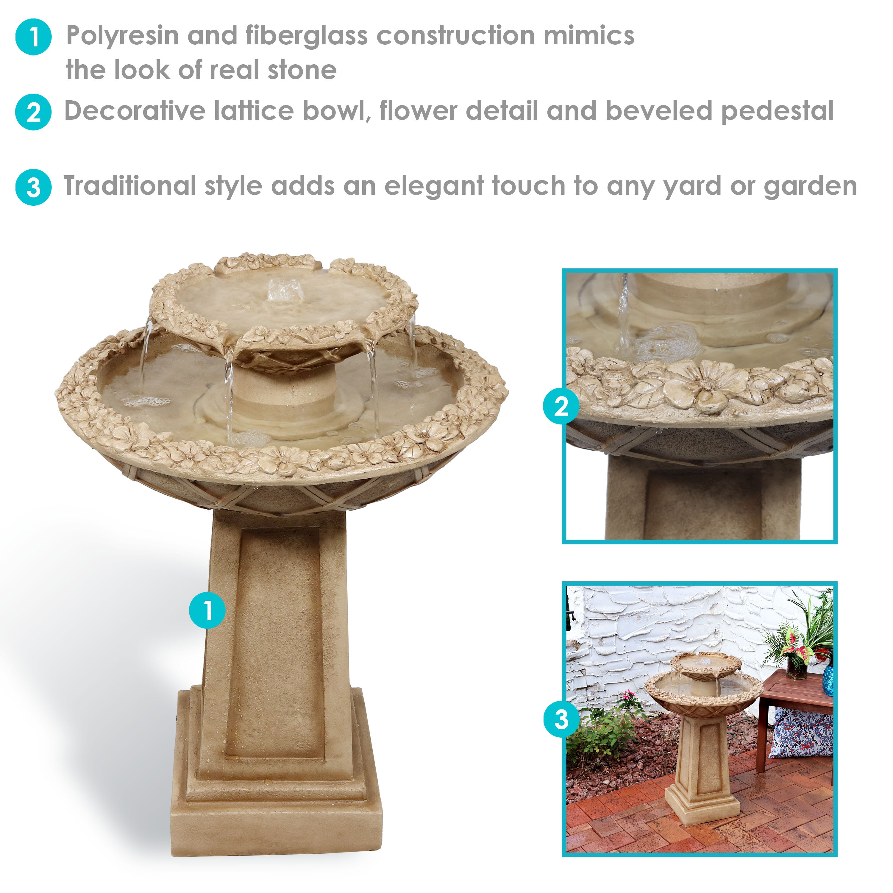 Sunnydaze Decor WNC-943 fountains - View #6