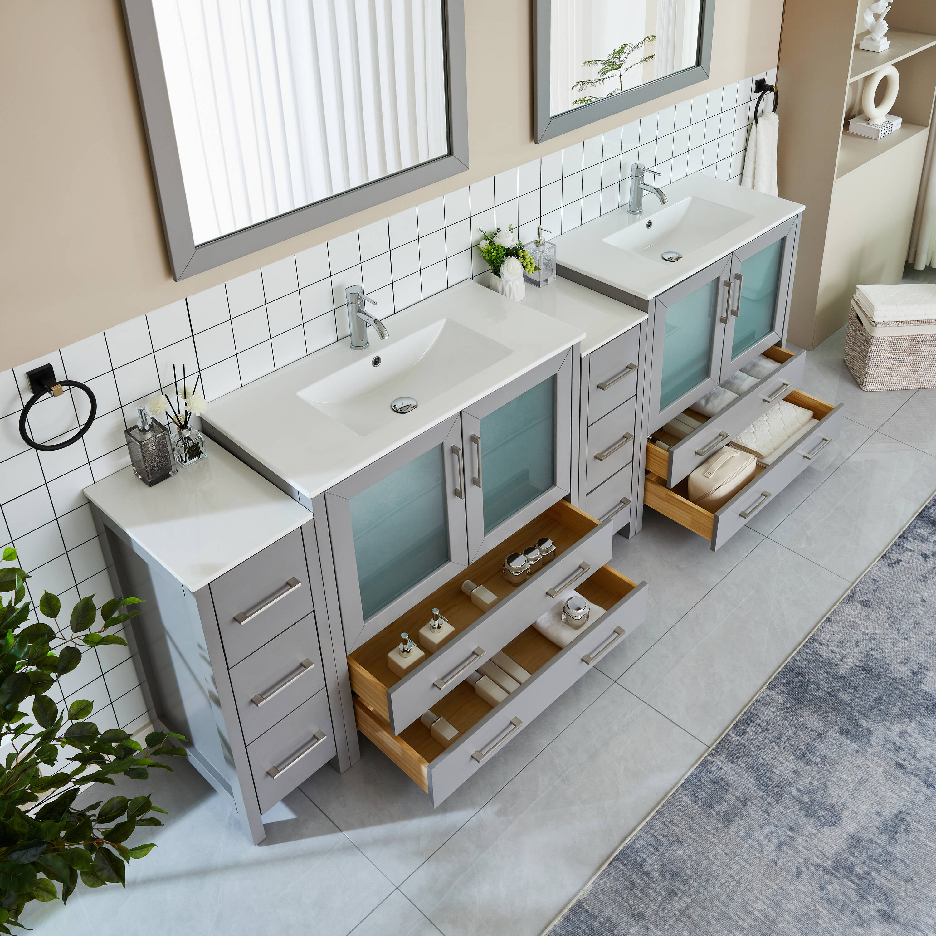 Vanity Art VA3036-96G Bath-Vanity-Combo - View #10