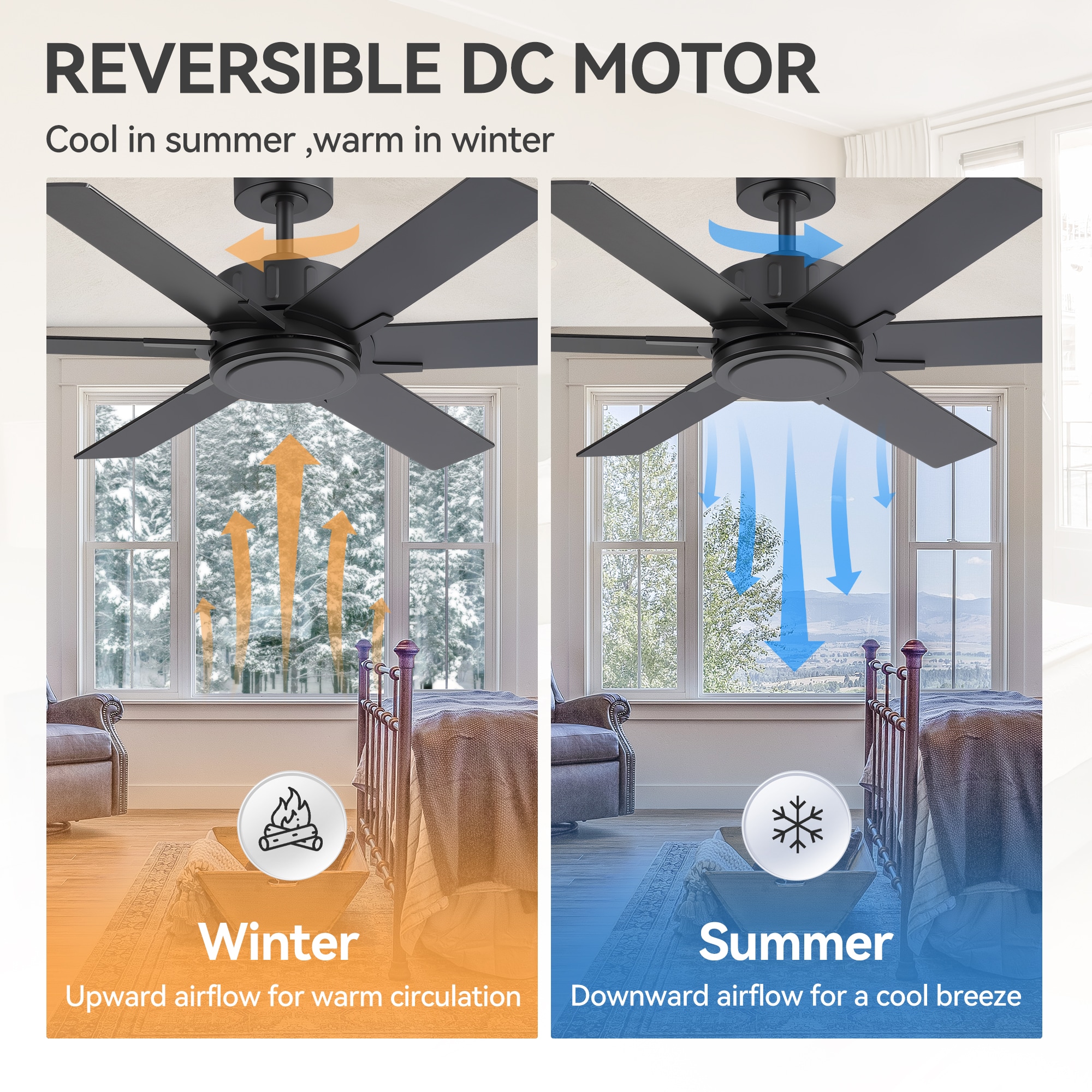 Breezary 33007-BK Ceiling-Fans - View #5
