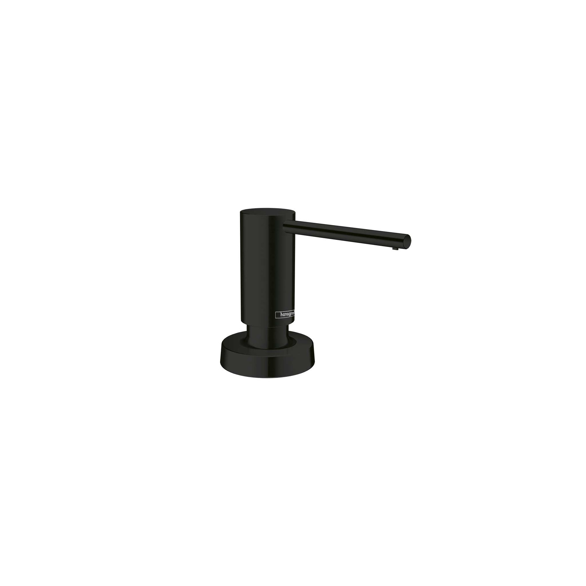Hansgrohe 40438671 Focus Matte Black 16-oz. Capacity Deck-mount Soap and Lotion Dispenser