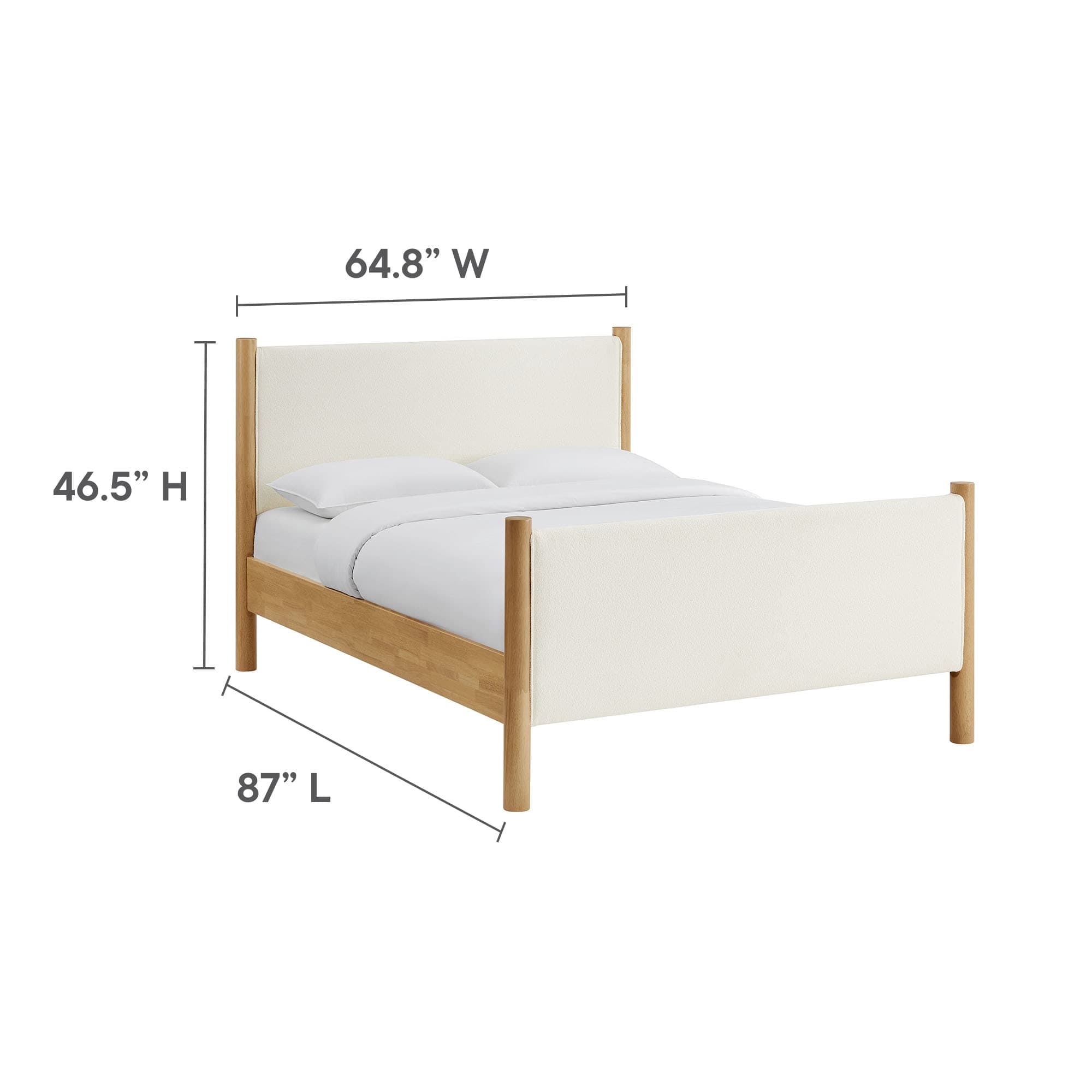Modway MOD-7191-FEA-OAK beds - View #3