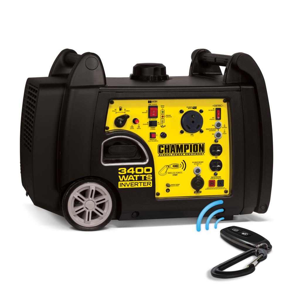 Champion Power Equipment 3400-Watt Gasoline Portable Inverter Generator at  Lowes.com