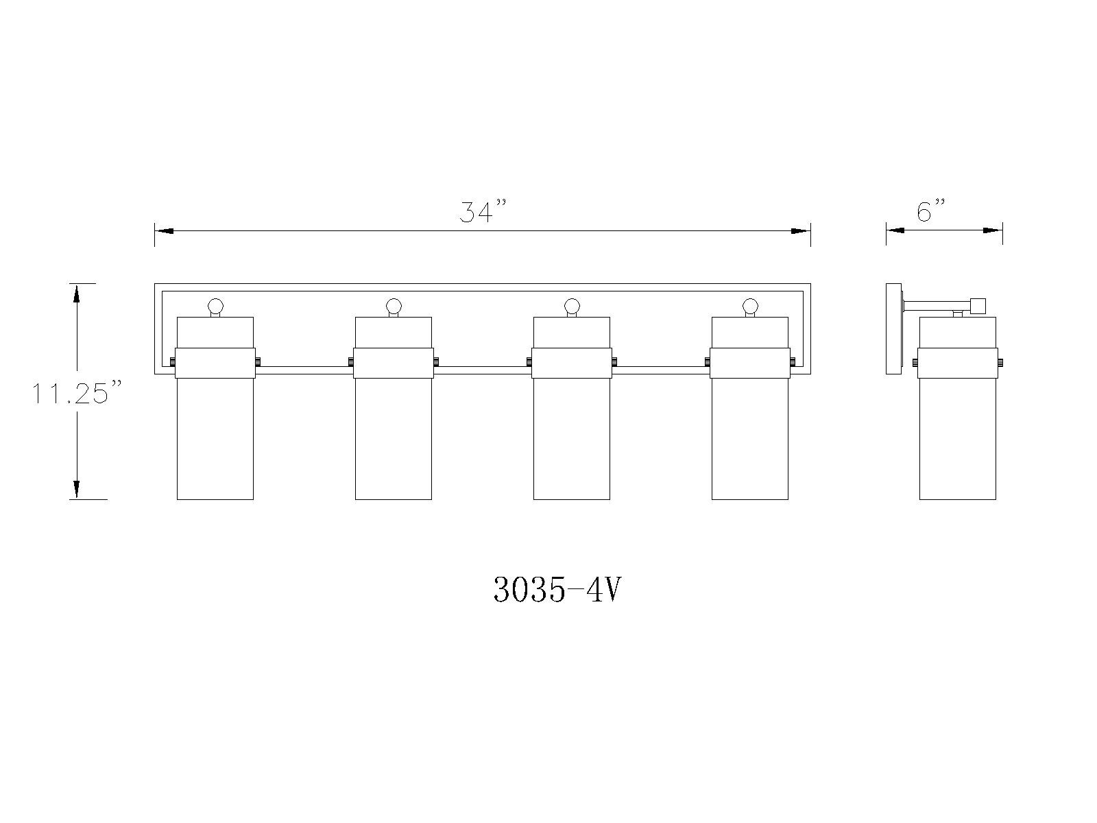 Z-Lite 3035-4V-BN b089995 - View #7