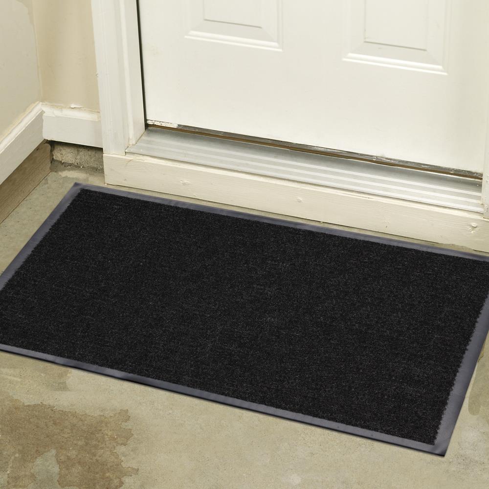 Mohawk Home Doormats 1-1/2-ft x 2-1/2-ft Charcoal Rectangular Outdoor ...