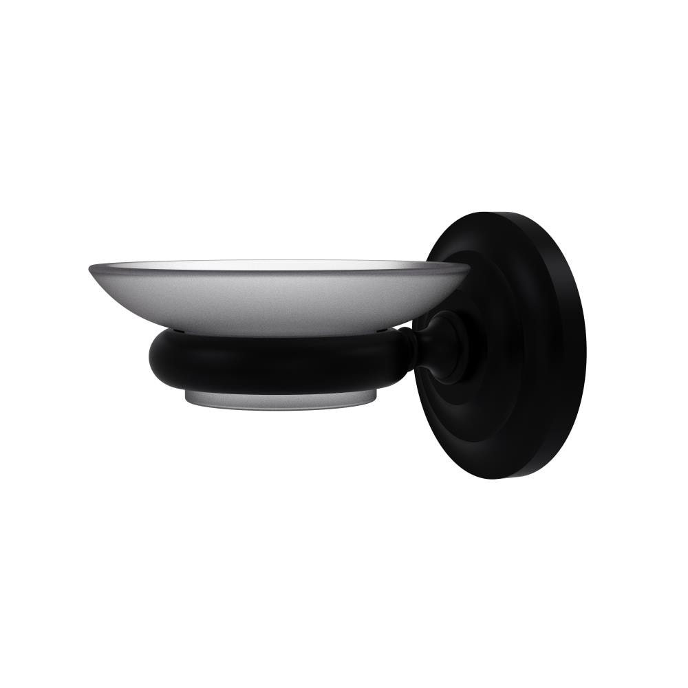 Allied Brass Prestige Que New Matte Black Brass Soap Dish #PQN-62-BKM