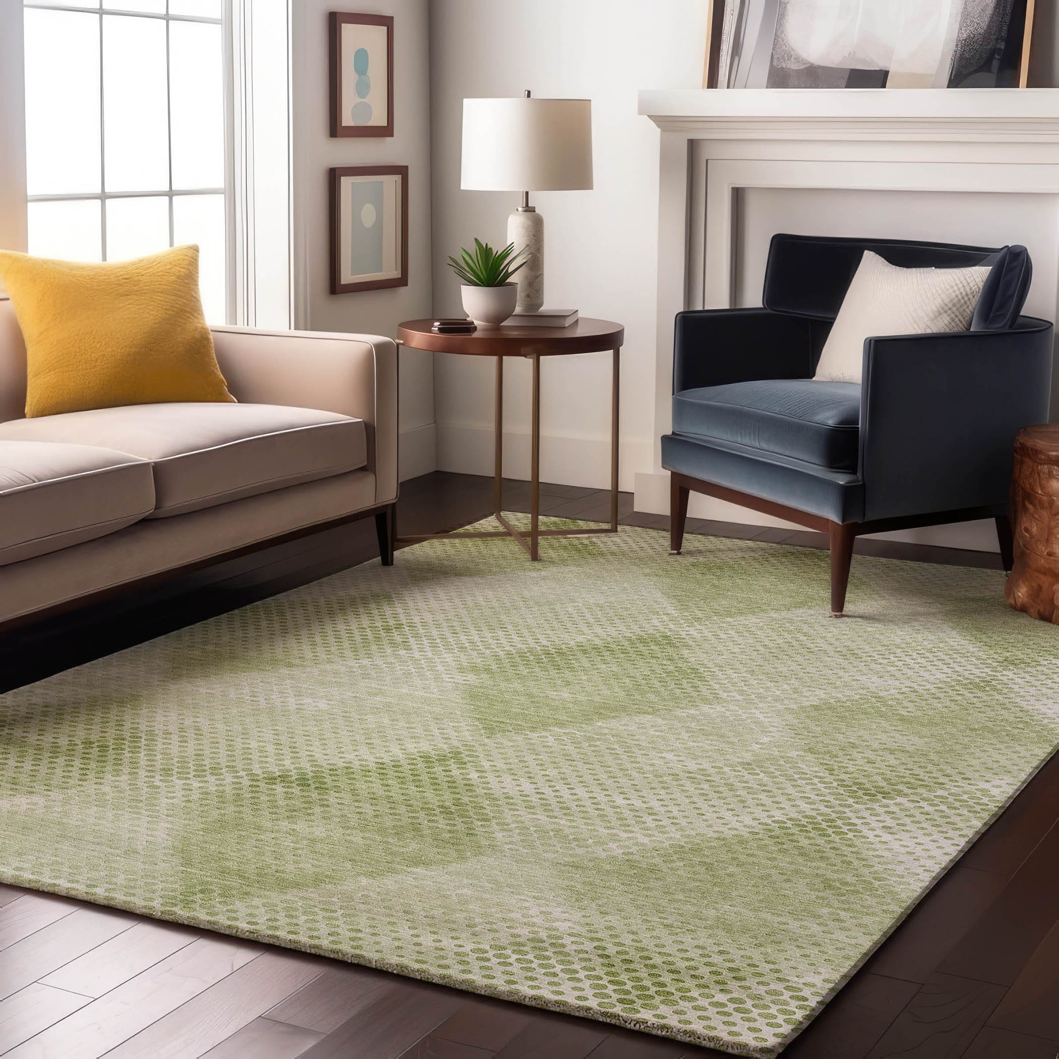 Addison Rugs AMF562GY30X46 Mayfield AMF562GY 2 x 3 (ft) Loomed Polyester Gray Rectangular Indoor Geometric Machine washable Area rug