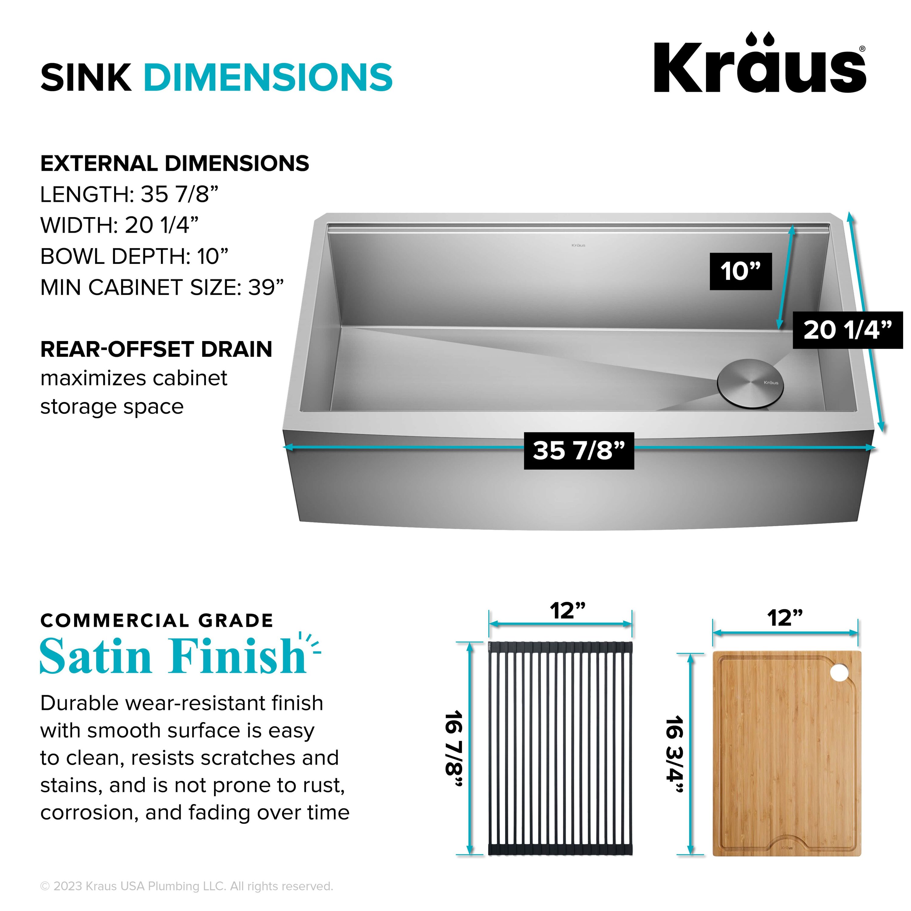 Kraus KWF210-36 Kitchen-Sinks - View #5