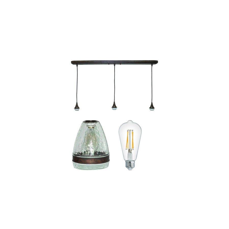 Shop Style Selections Bronze Pendant Light With Clear Shade At Lowes Com   42175445 