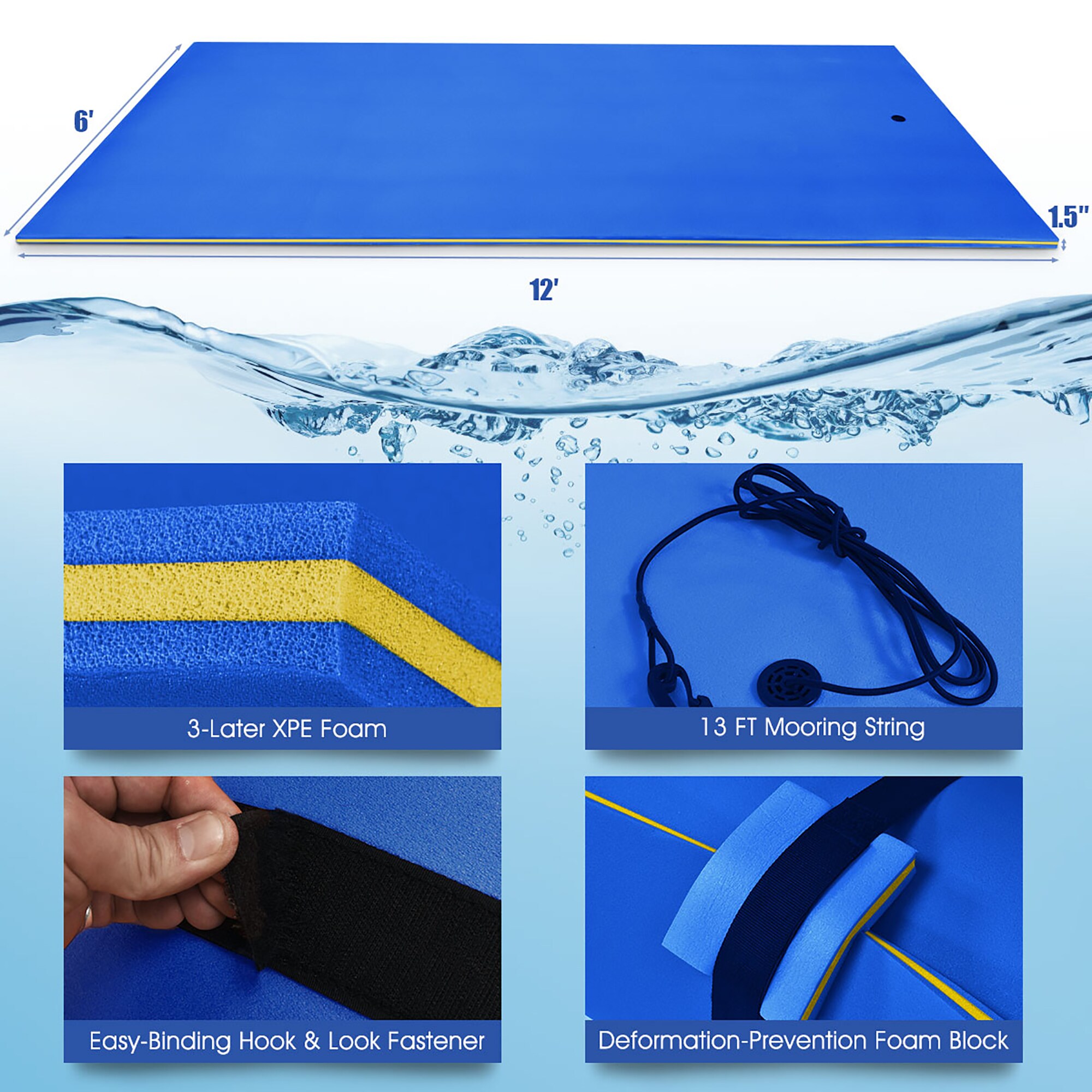 Costway CSHY005506 Pool-Toys-Floats - View #7
