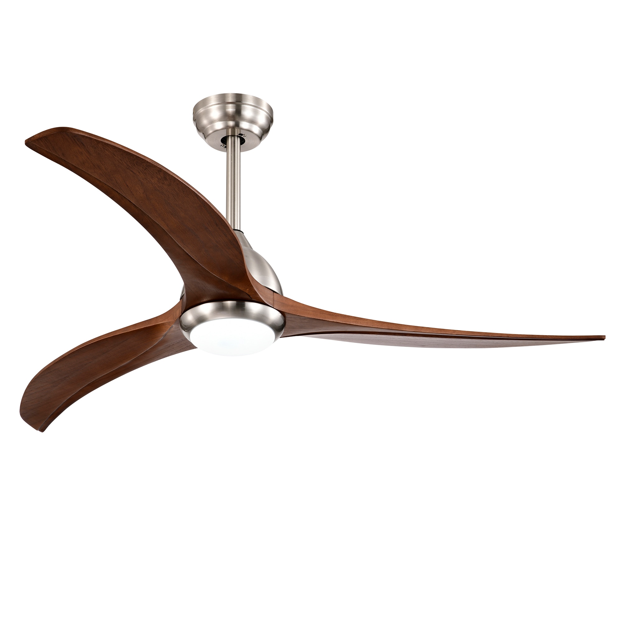  52LSP268340NK SoulVibe 52-in Color-Changing Integrated LED Brushed Nickel with Matte Blades Ceiling Fan With Light - Remote Included ( 3 -Blade )