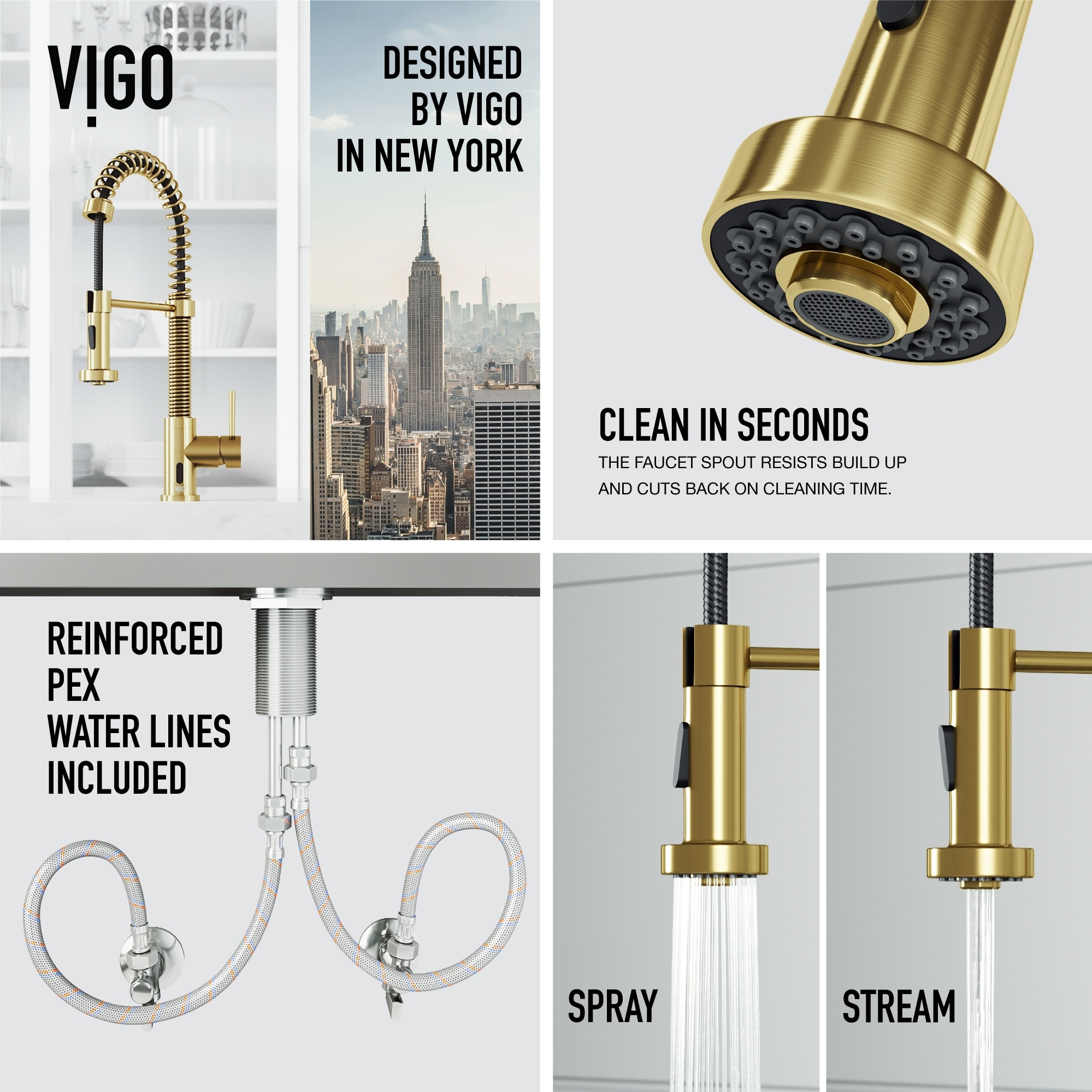 VIGO VG02001MGS Kitchen-Faucets - View #7