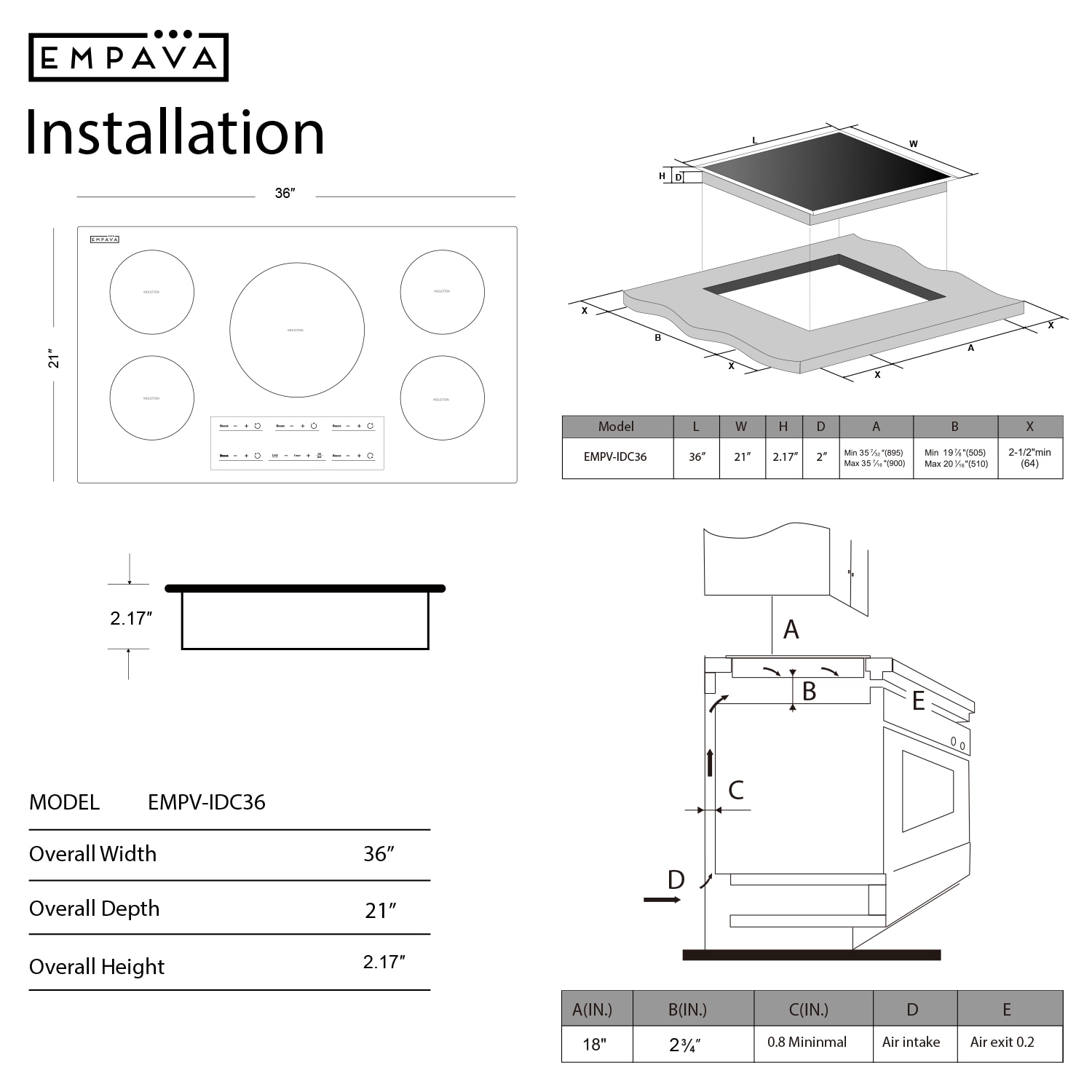 Empava EPV-IDC36 Induction-Cooktops - View #3