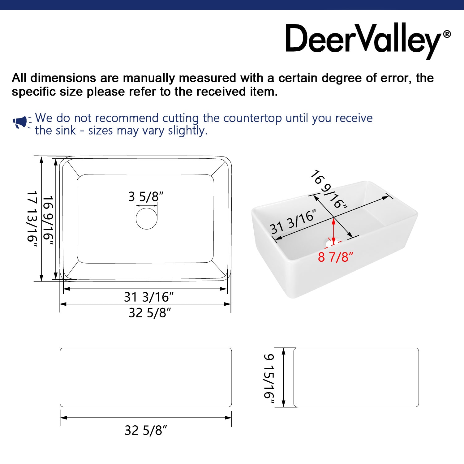 DeerValley DV-1K512 Kitchen-Sinks - View #14