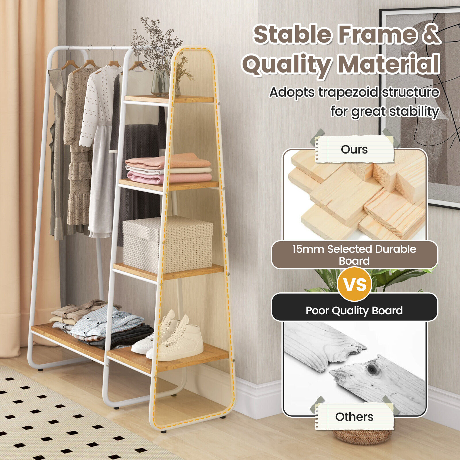 LIVIZA INS-66162WH Garment-Racks - View #6
