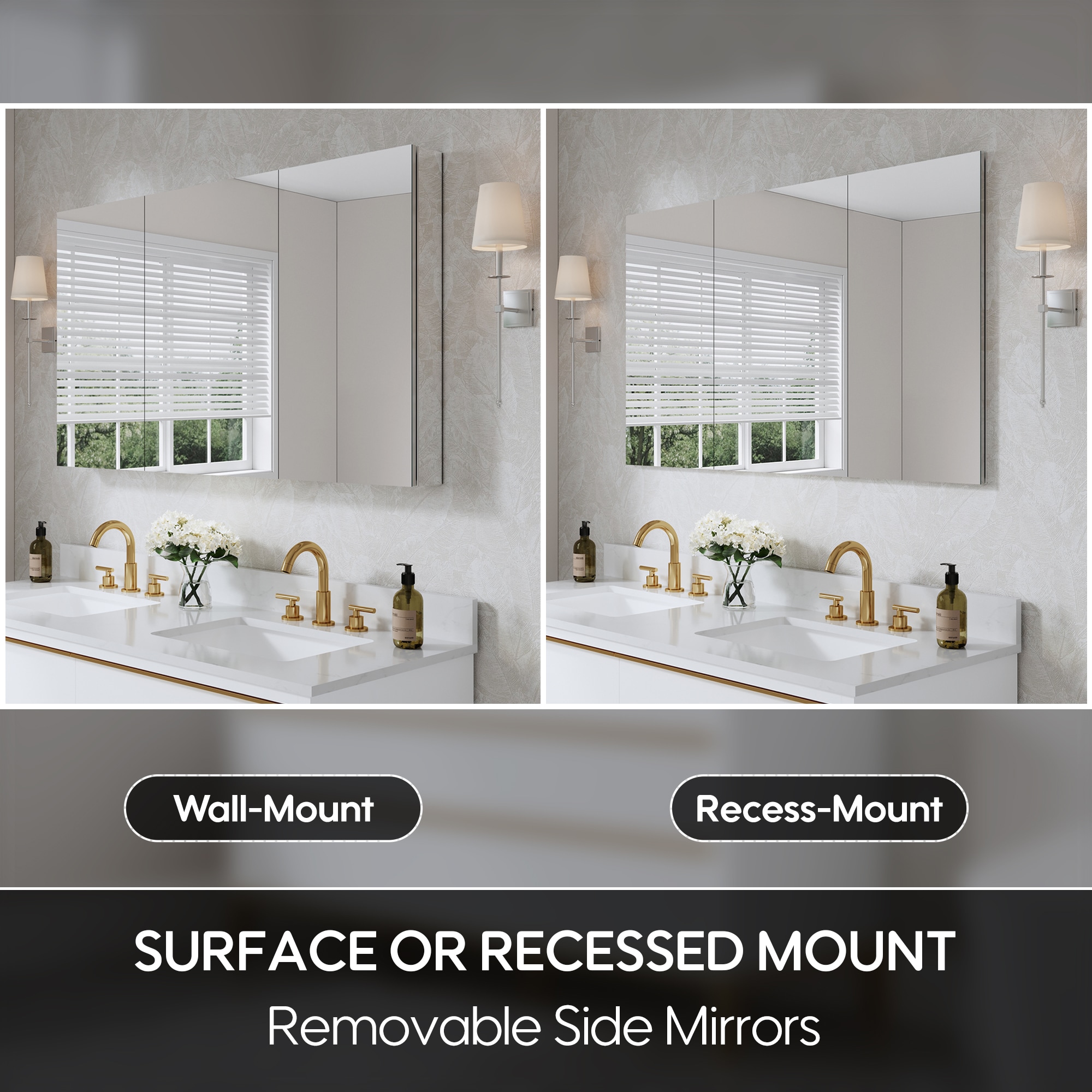 WELLFOR EXM-7236JTFL Bathroom-Medicine-Cabinets - View #6