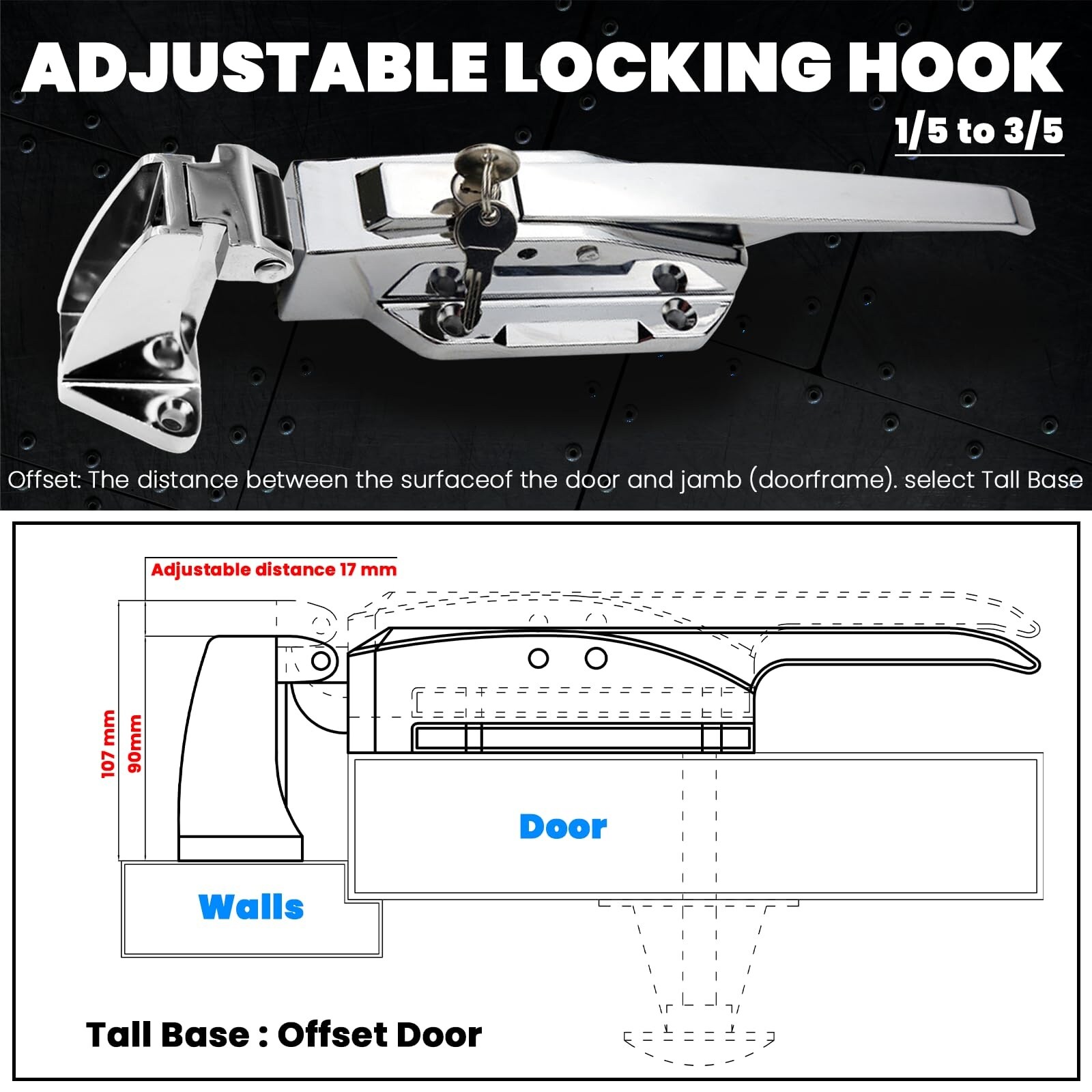 Aoibox LABIB5X8 Entry-Door-Pushplates-Pullplates - View #4
