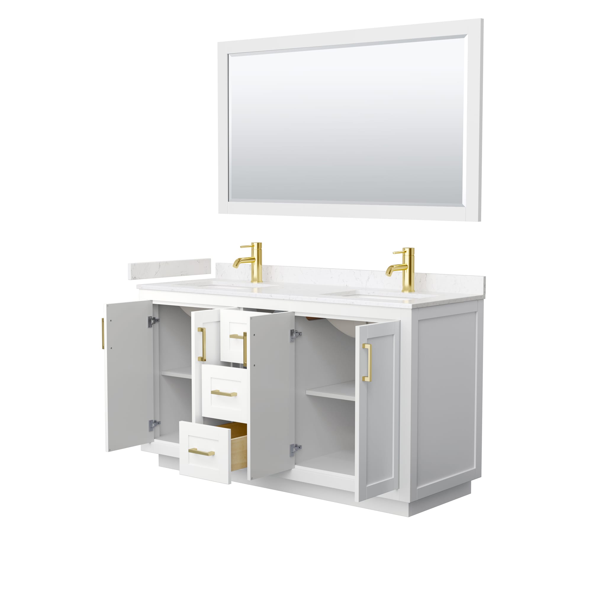 Wyndham Collection WCF292960DWGC2UNSM58 Bath-Vanity-Combo - View #3