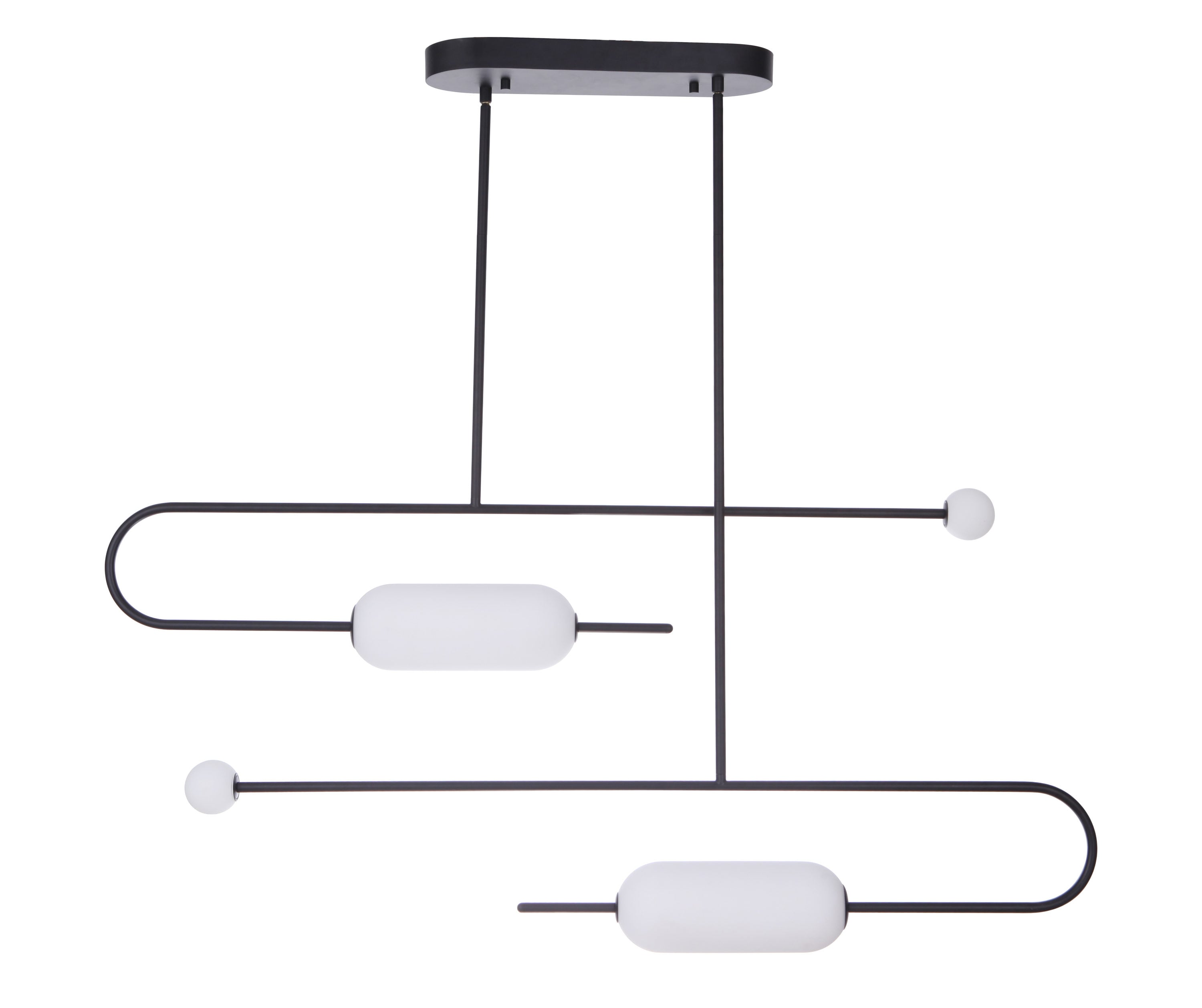 Craftmade 53874-FB-LED Tuli 4-Light Flat Black Modern/Contemporary LED Dry rated Chandelier