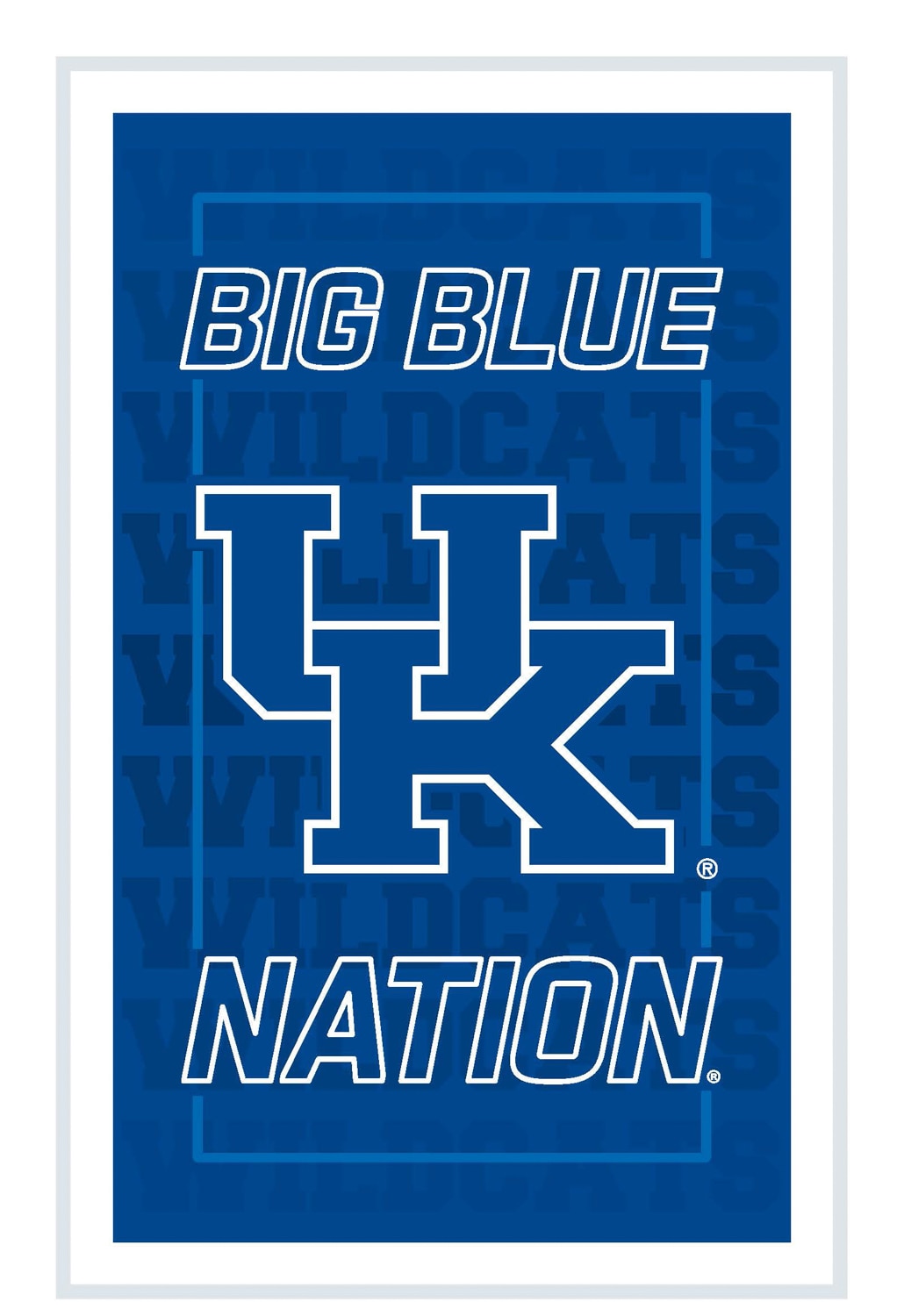 Evergreen 8LED944NLRT Kentucky Wildcats 14-in W x 22-in H Acrylic Sports Wall Phrases Wall accent