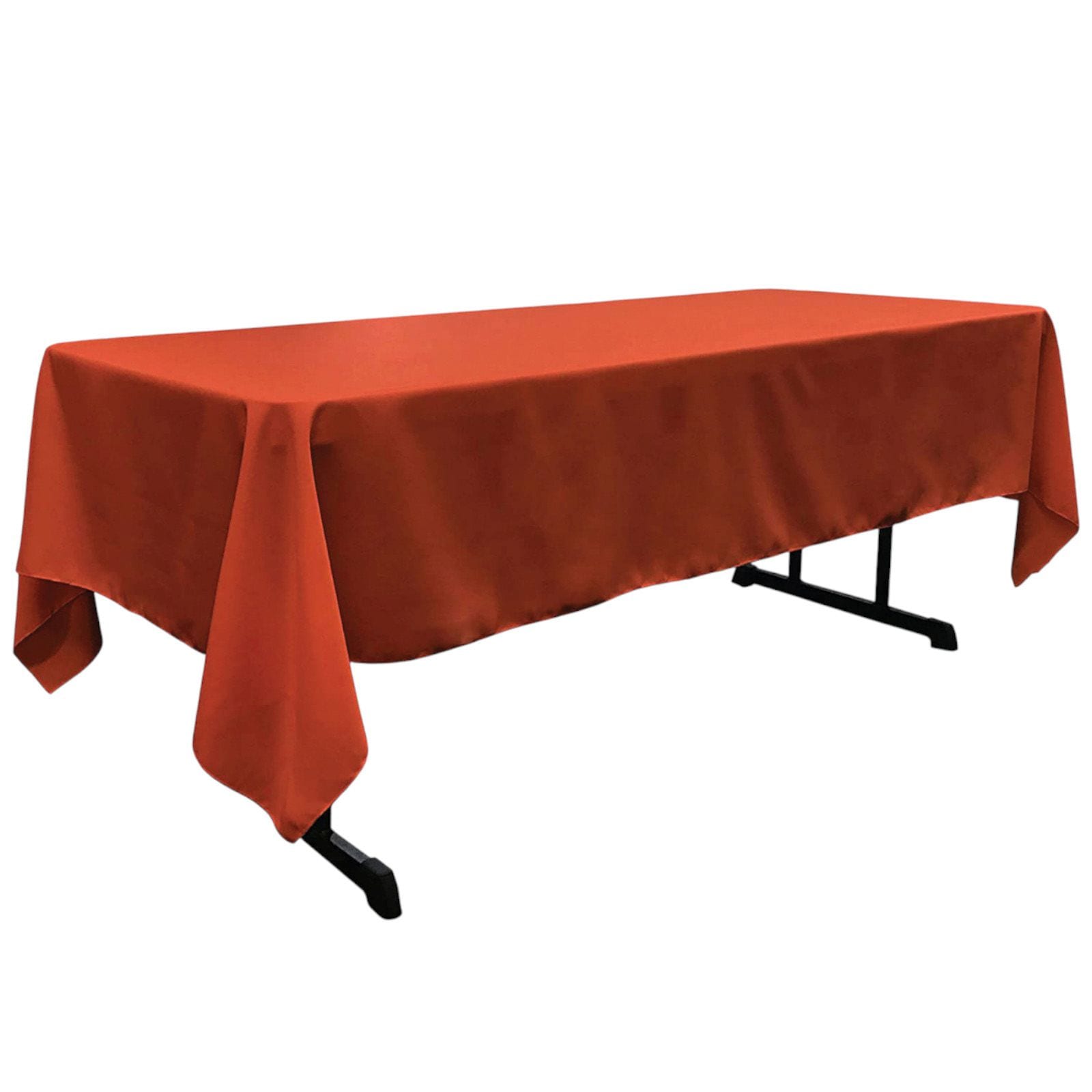 Slickblue Rectangular Poplin Tablecloth with Serged Edge Seamless Design Fitted Indoor Table Cover for Dining Banquet and Buffet Tables - Multiple Color Options