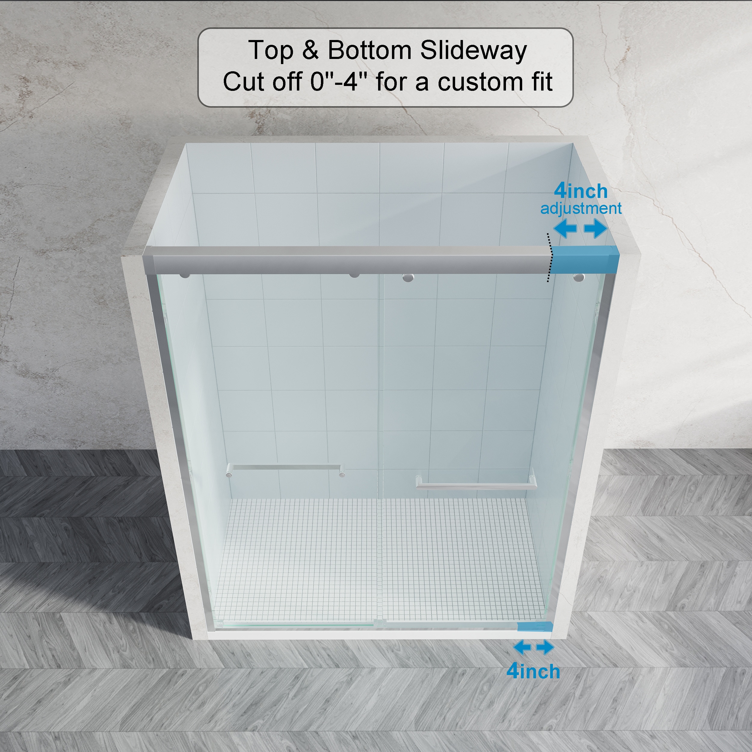 WELLFOR QPZ-TL06W Shower-Doors - View #8