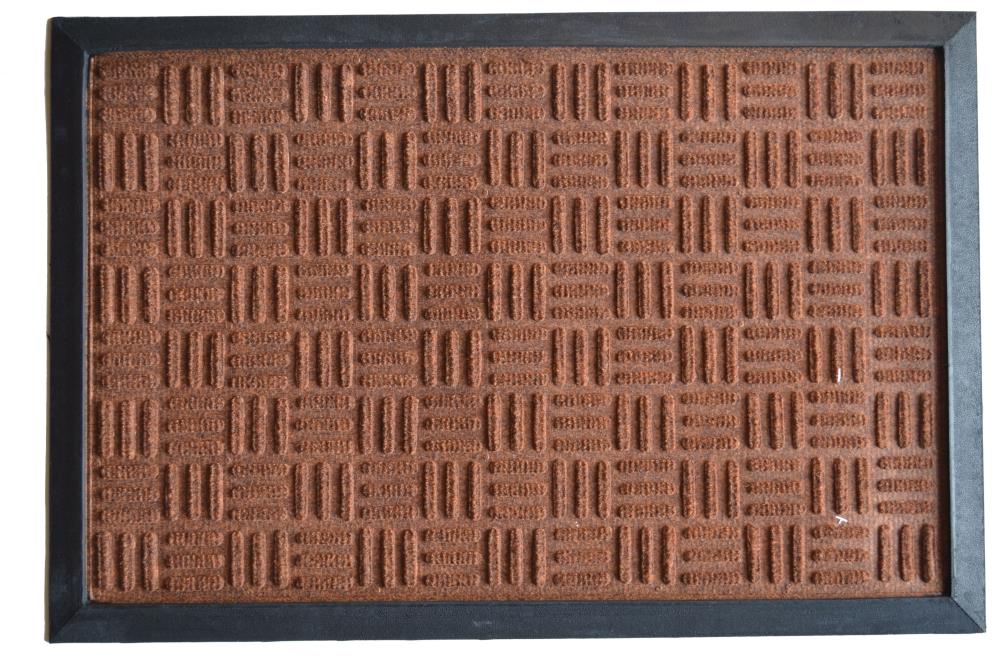 Imports Decor 861SMT Brown Polypropylene/Rubber Rectangular Indoor or Outdoor Door Mat