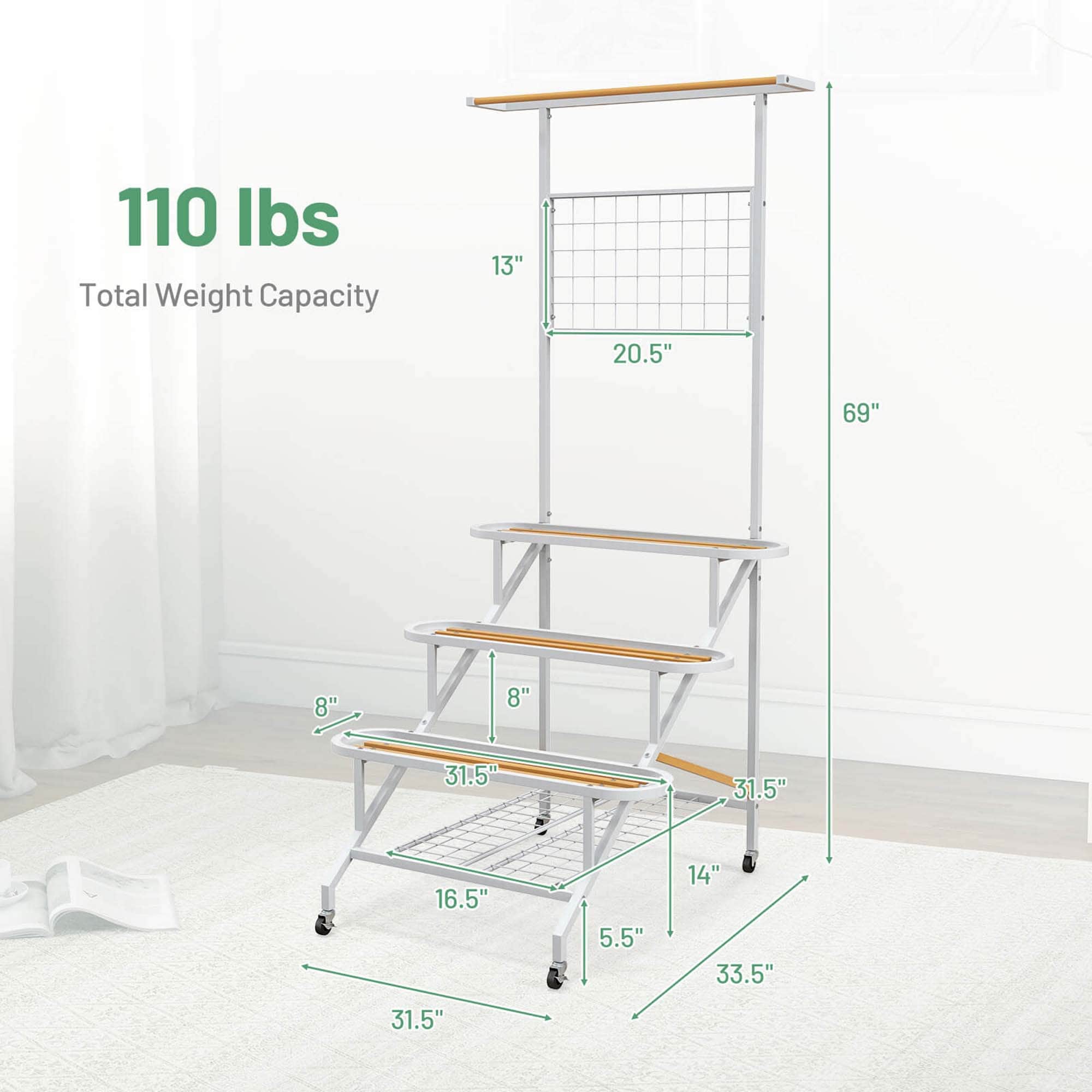Costway CSHY006128 Plant-Stand - View #3