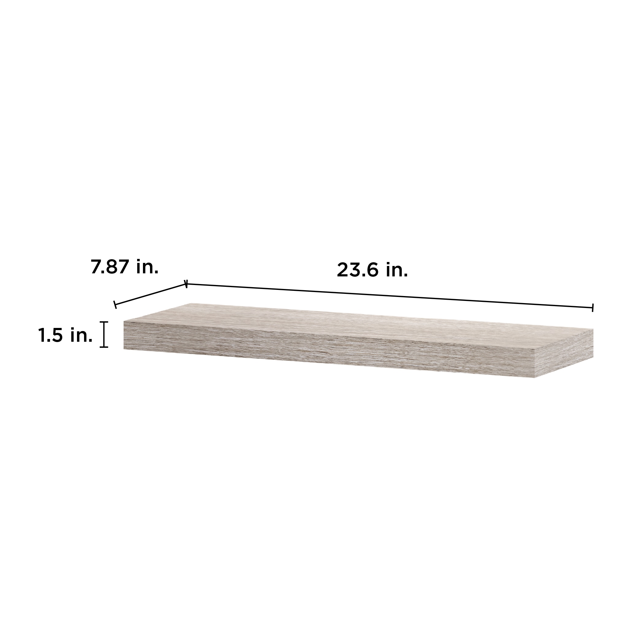 allen + roth LOWE24WMS-D Wall-Mounted-Shelving - View #3