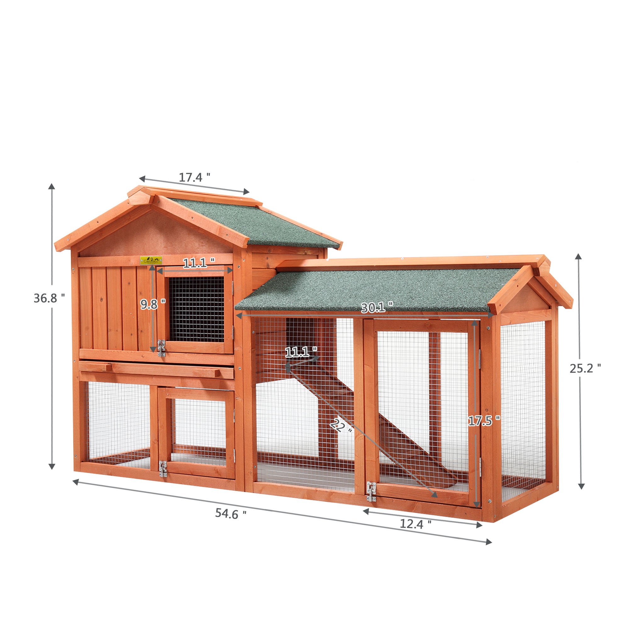 Coziwow CW12R0335-L02 Chicken-Coops-Rabbit-Hutches - View #4