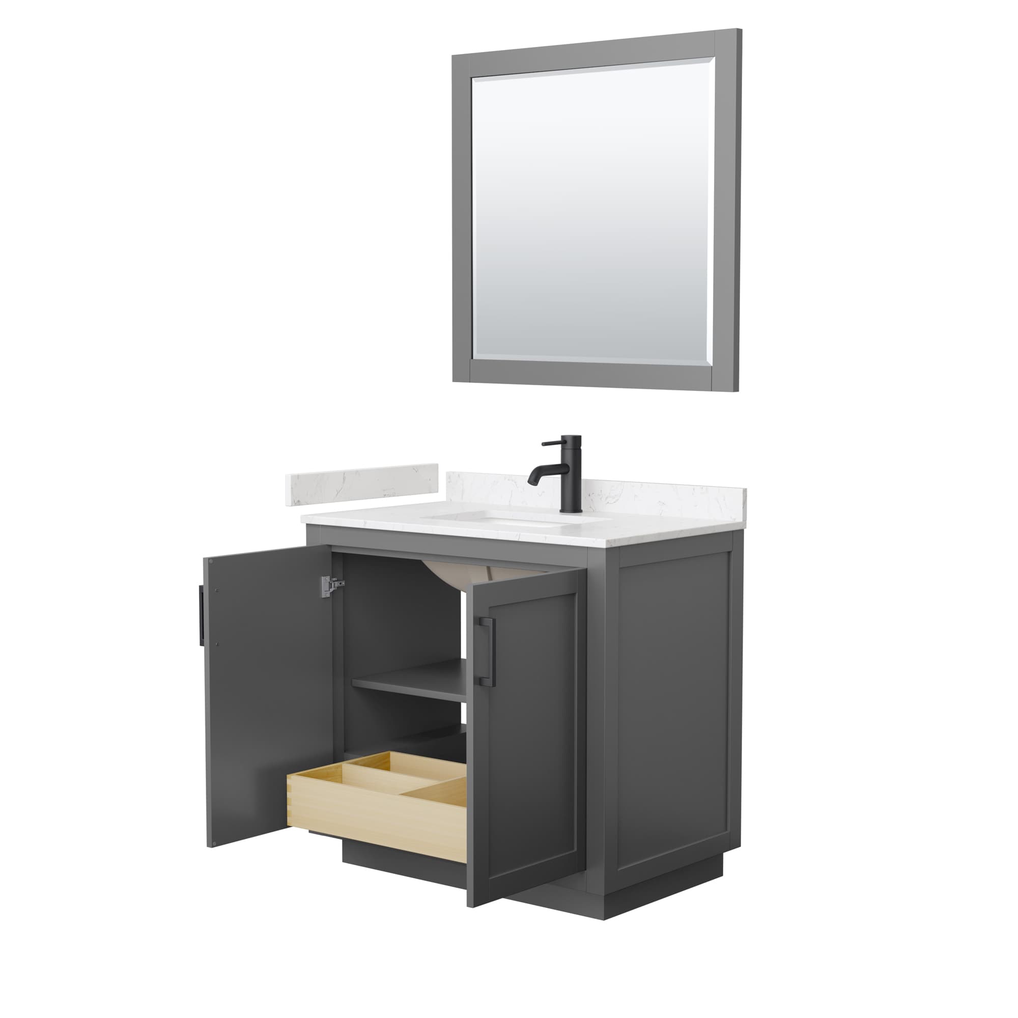 Wyndham Collection WCF292936SGBC2UNSM34 Bath-Vanity-Combo - View #3