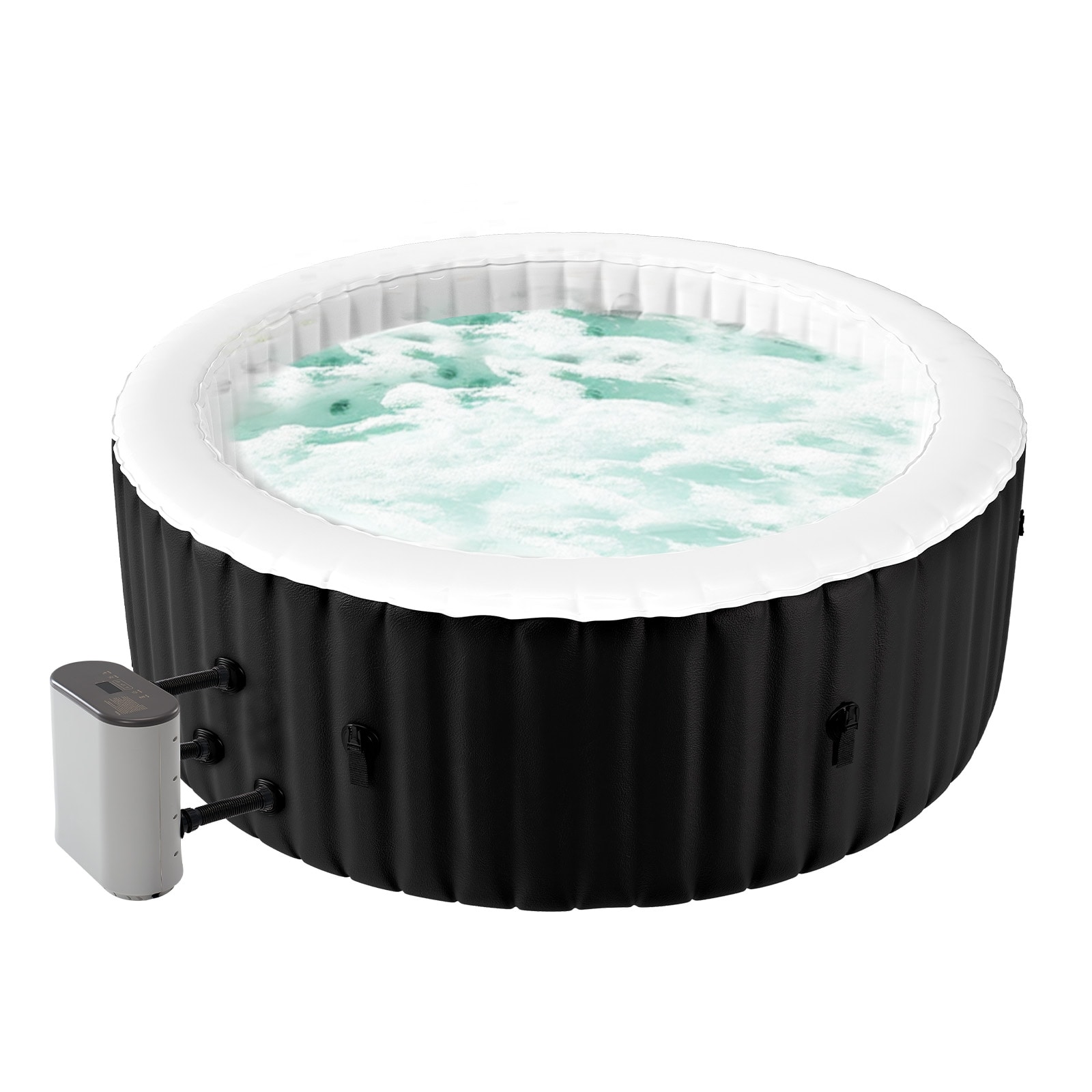 Esazn 1 Jet 4 -Person Inflatable Round Hot Tub (Cover Included) #CQYG-Y-4-LYU