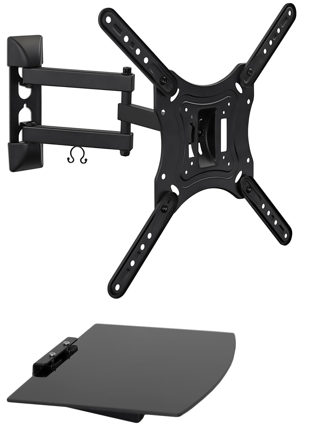 Mount-It! MI-894 TV Mount Full motion Indoor Wall TV mount Fits TVs up to 55-in ( Hardware Included )