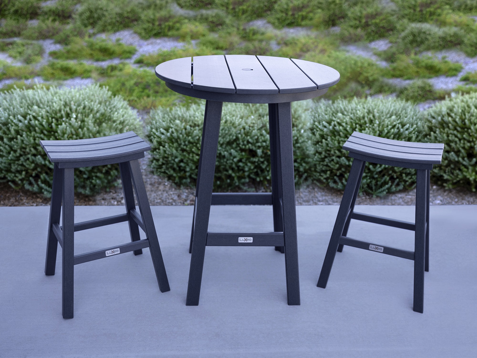 LuXeo 1660-GRY2-RDT Patio-Dining-Sets - View #2