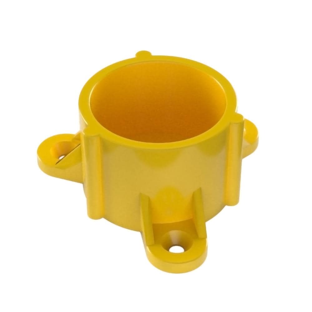 PVC Pipeworks 125-TC-Y-10 1-1/4-in Schedule 40 PVC Adapter Cap in Yellow (10-pack)
