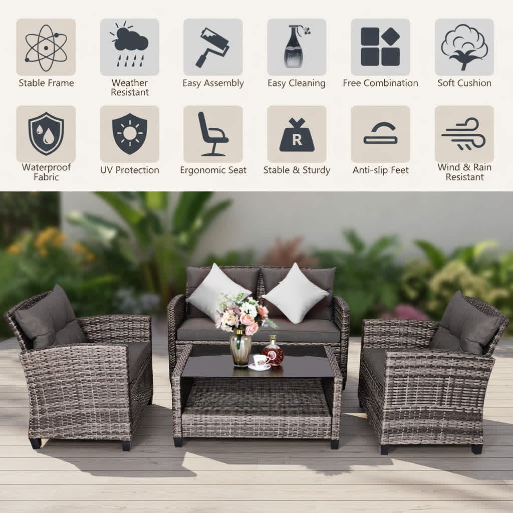 Choco Moon 5357455153054 Patio-Conversation-Sets - View #6