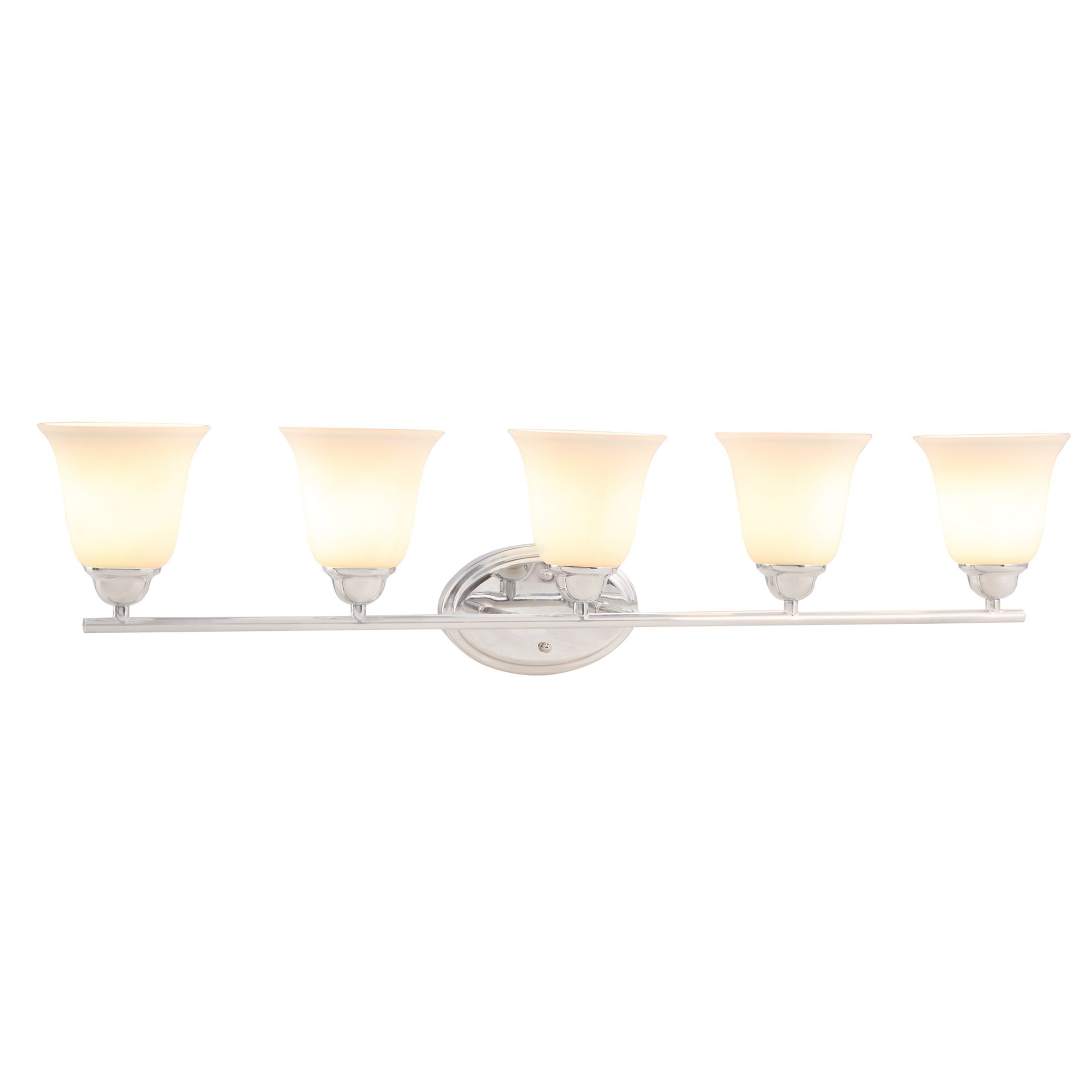 Aspen Creative Corporation 62233 43-in 5 -Light Chrome Transitional Vanity light