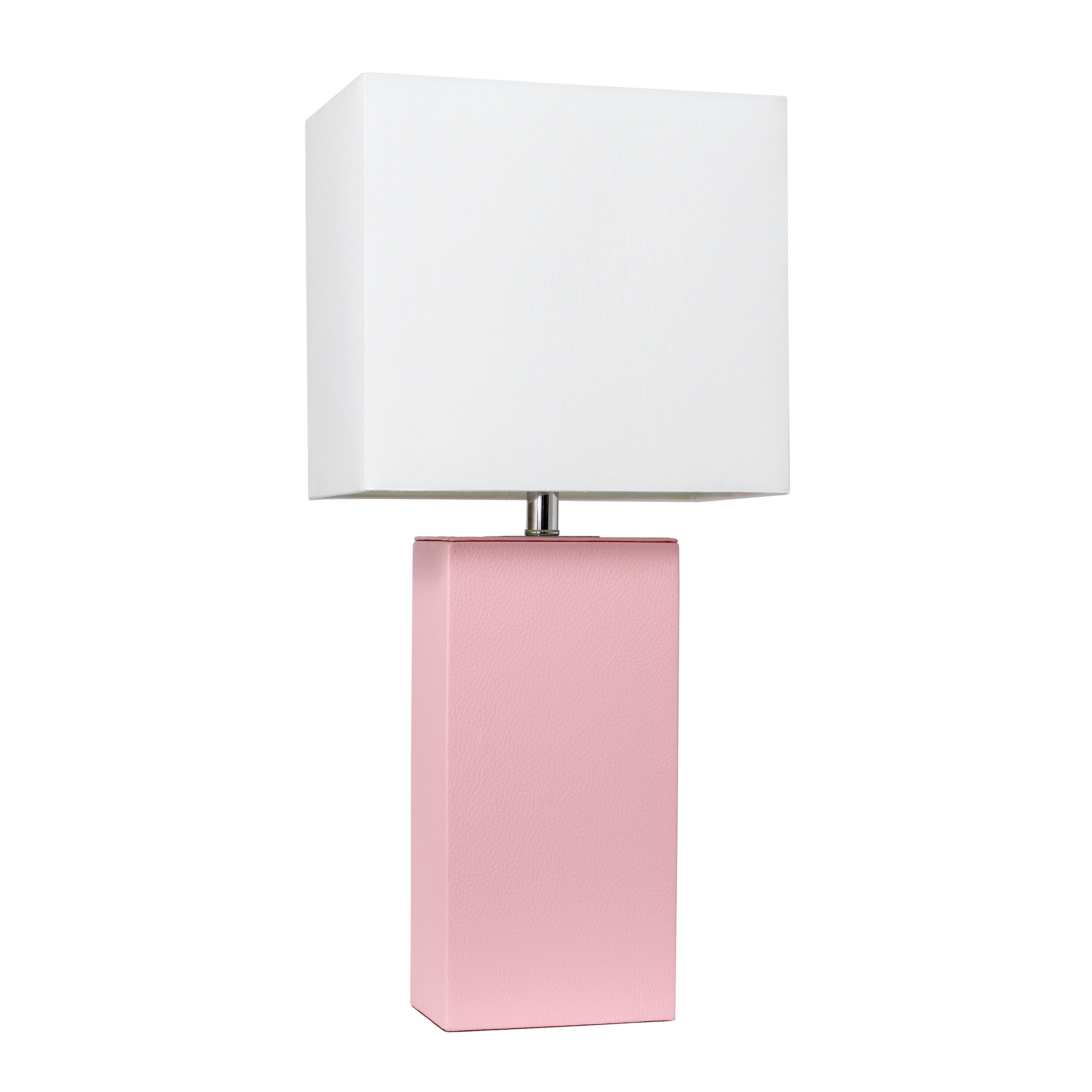 Lalia Home Lexington 21 In Pink On Off Switch Table Lamp With Fabric