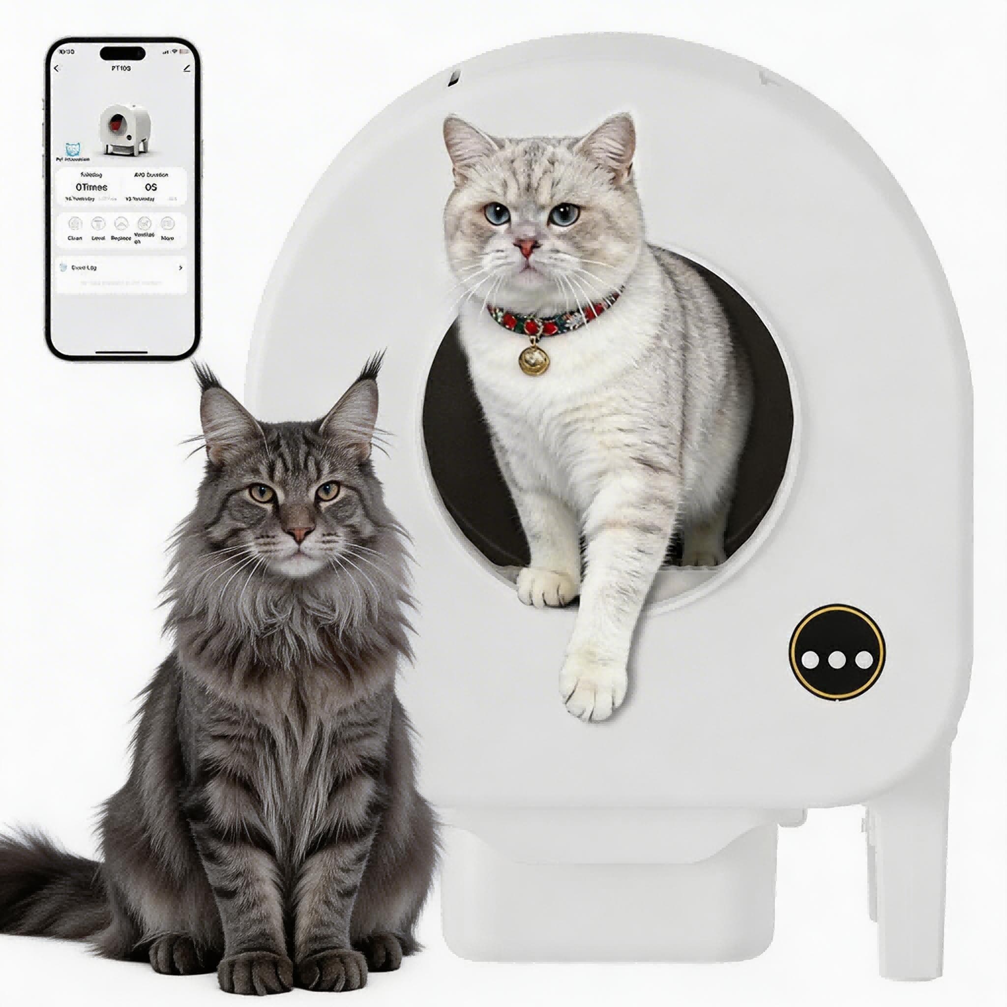 Assile 68L Smart Cat Litter Box, 40% Off