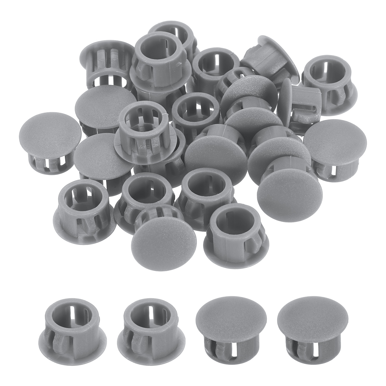 Harfington Dark Gray Hole Plugs 100pcs 1/2inch Plastic Plugs for Round Holes Flush Type for Furniture Cabinets Machines Hardware Fencing Post Pipe #S26051300UX4675