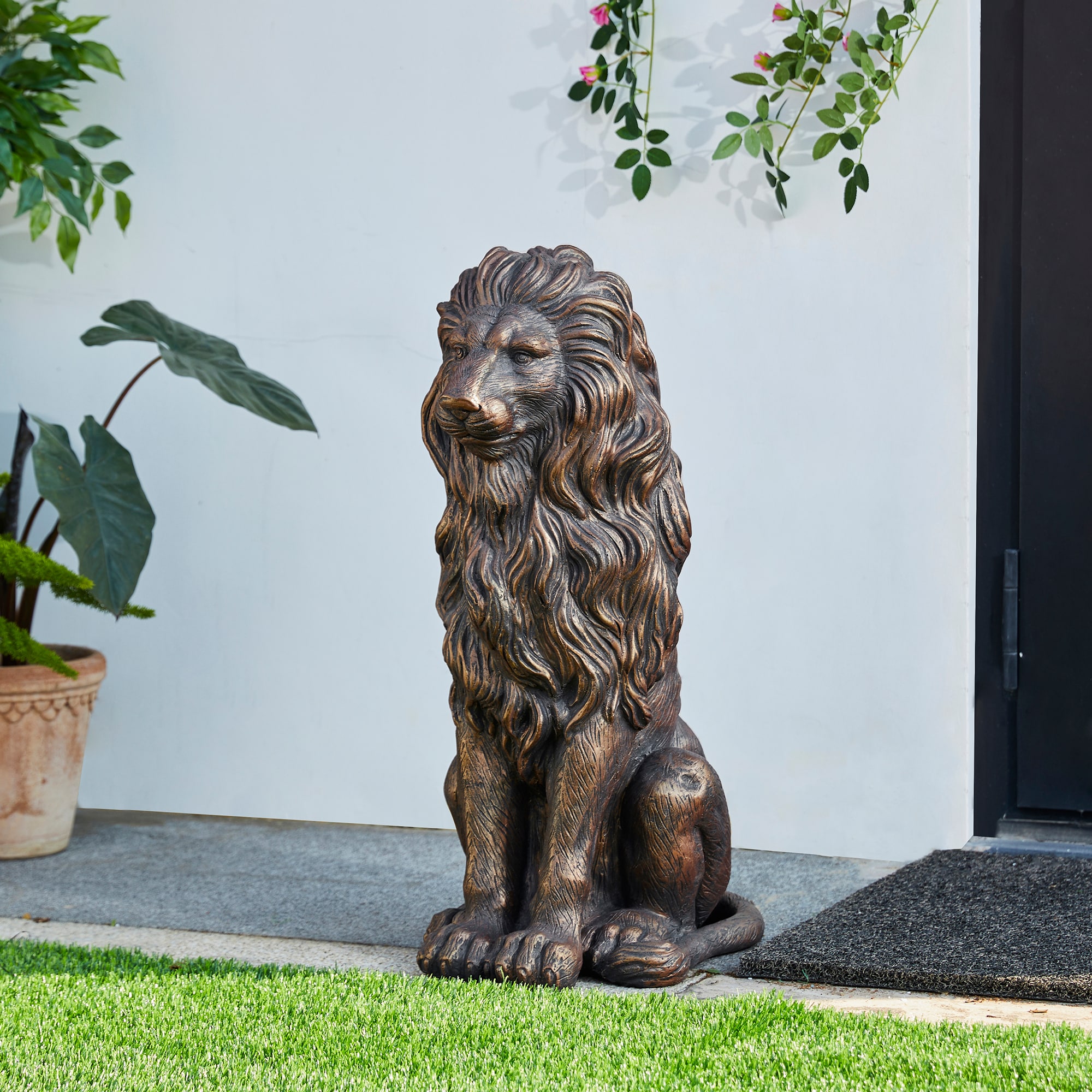 Glitzhome 2025400055 Garden-Statue - View #2