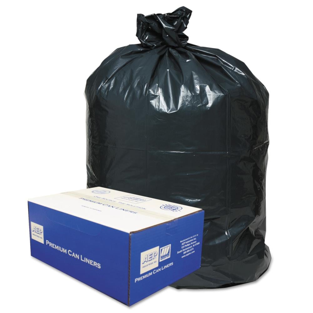 Trash Bags 40-45 Gallon 250 Count Heavy Duty Bulk Black Multi-Use Garbage  Bags