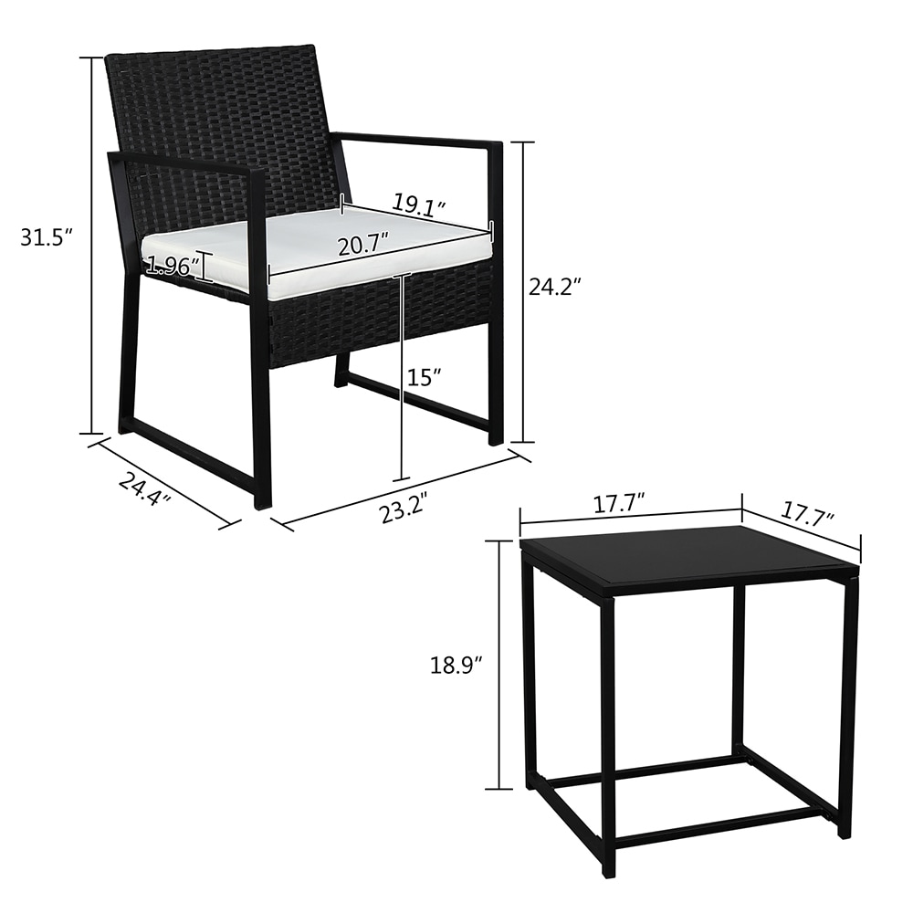 Winado 440106338315 Patio-Conversation-Sets - View #9