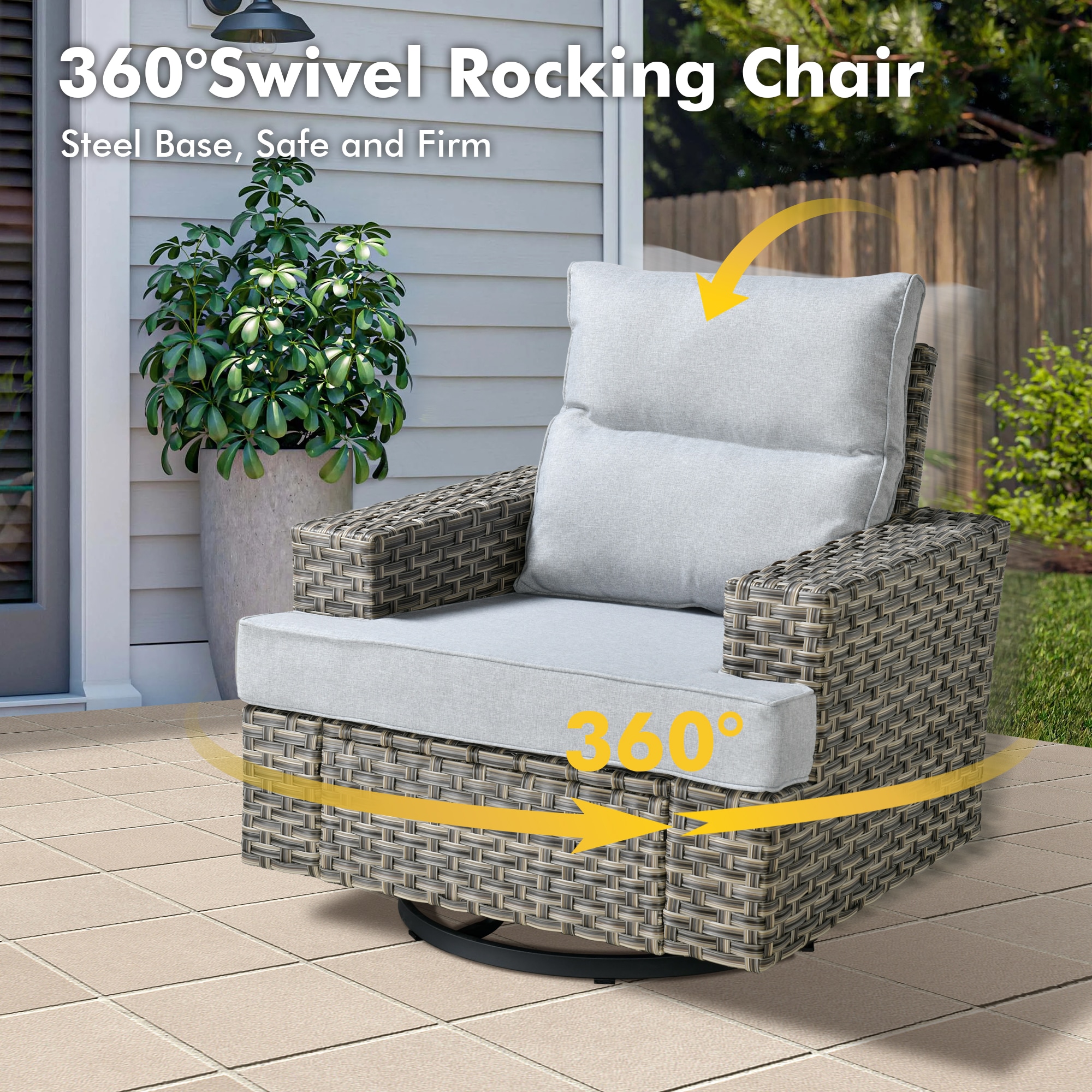 Ovios TS408Y Patio-Conversation-Sets - View #3