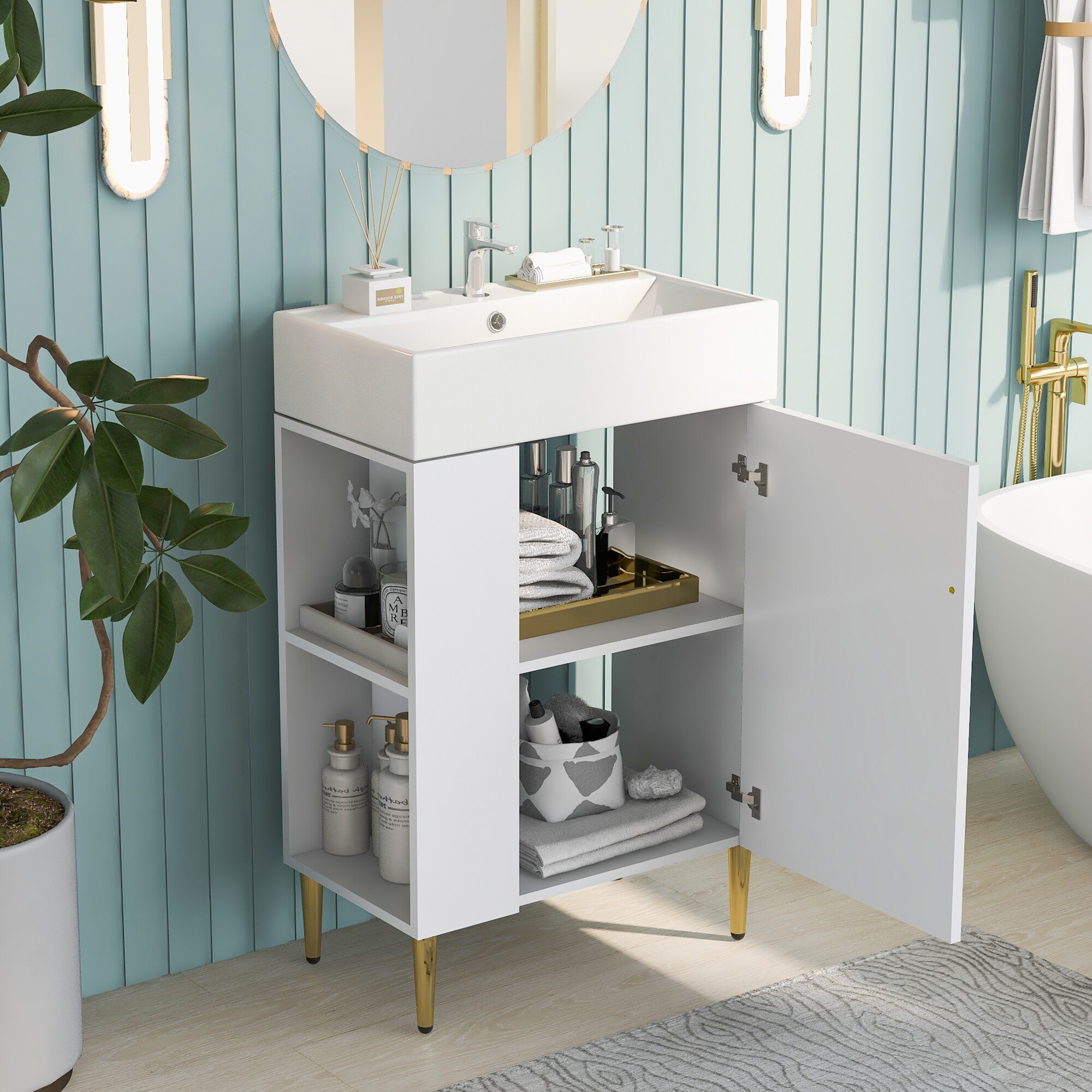 WELLFOR AMVS21-02L Bath-Vanity-Combo - View #12